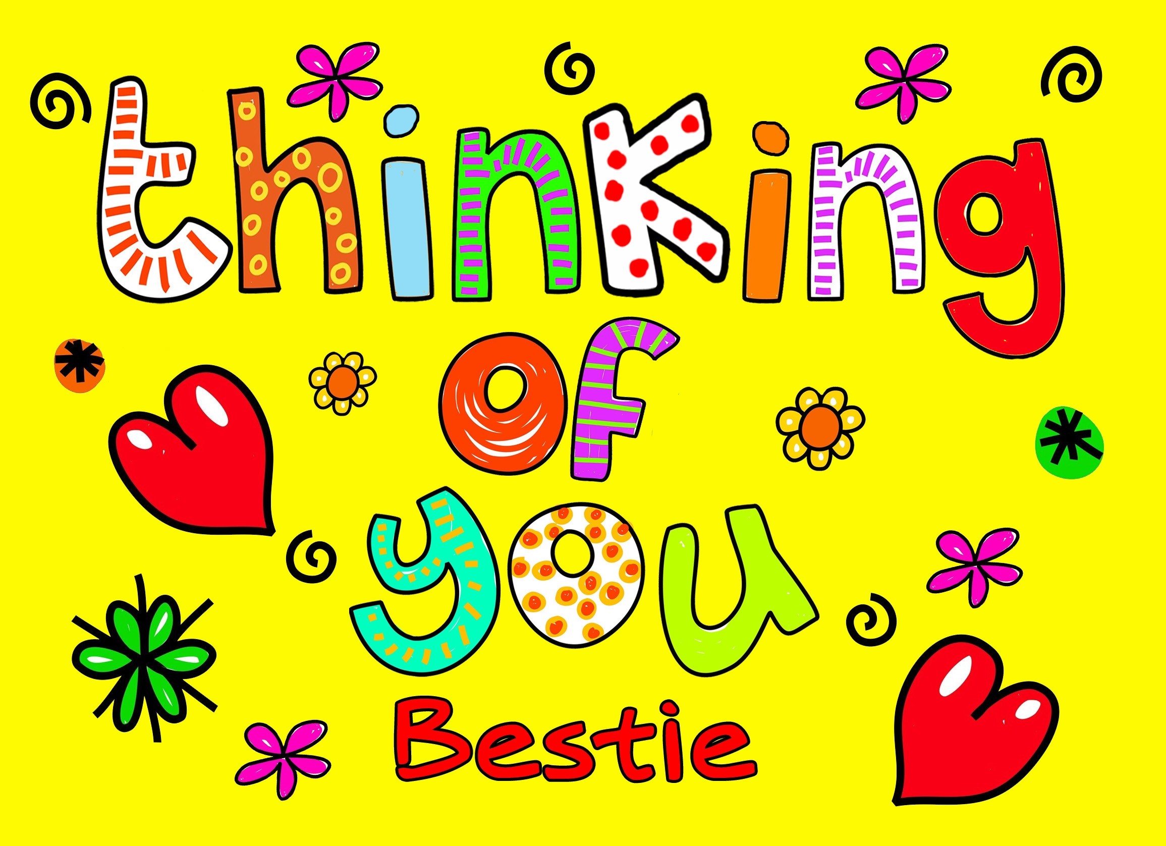 Thinking of You 'Bestie' Greeting Card