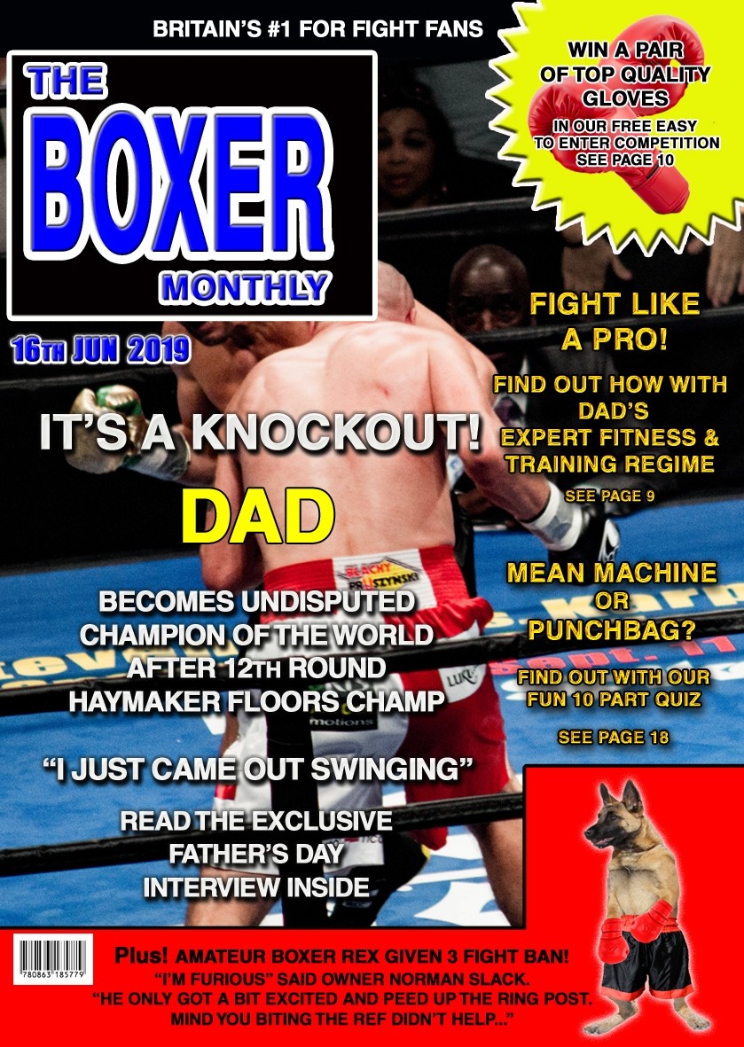 Boxing Spoof Father's Day Card