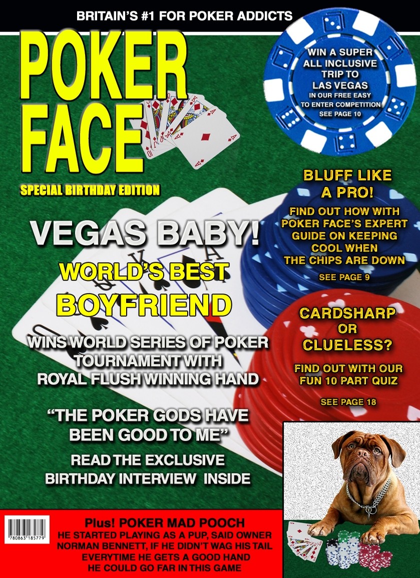 Las Vegas Poker Boyfriend Birthday Card Magazine Spoof