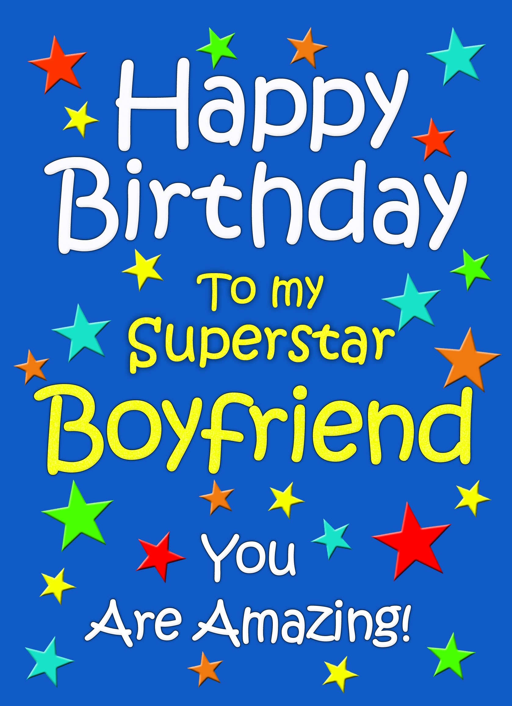 Boyfriend Birthday Card (Blue)