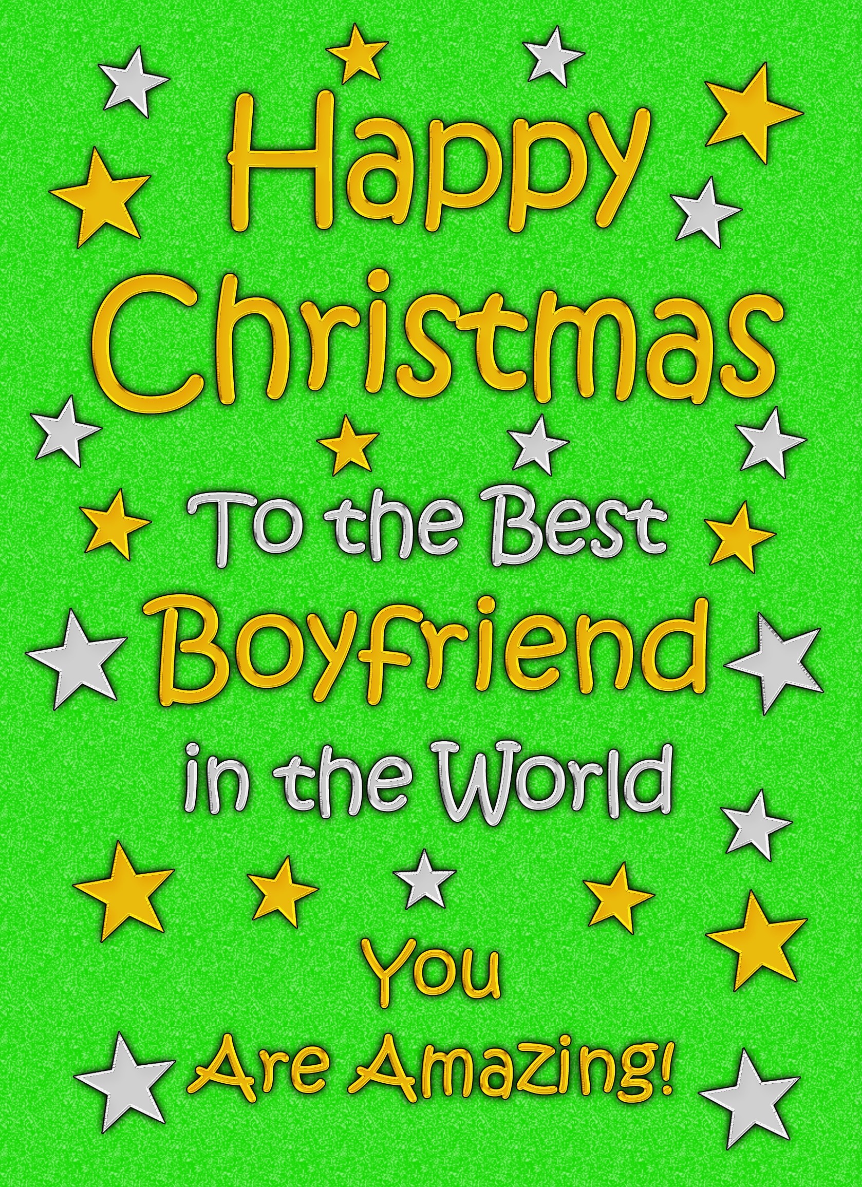 Boyfriend Christmas Card (Green)