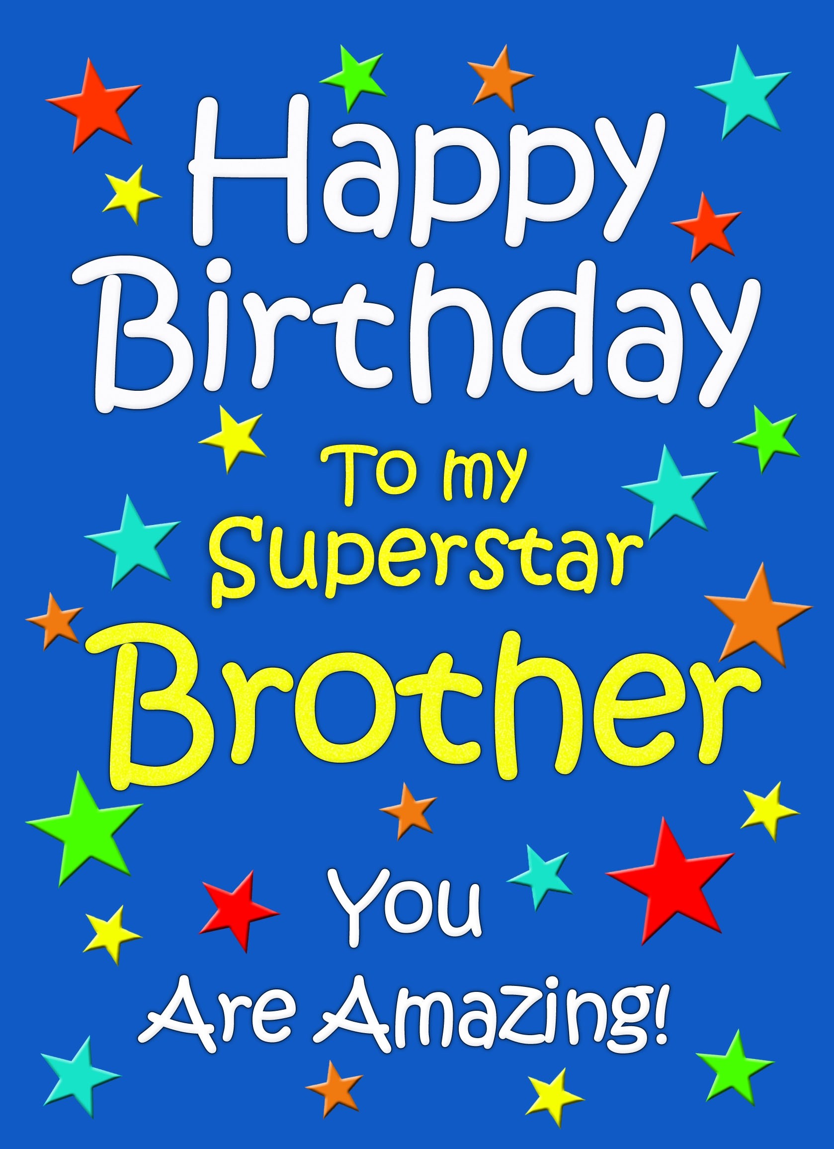 Brother Birthday Card (Blue)