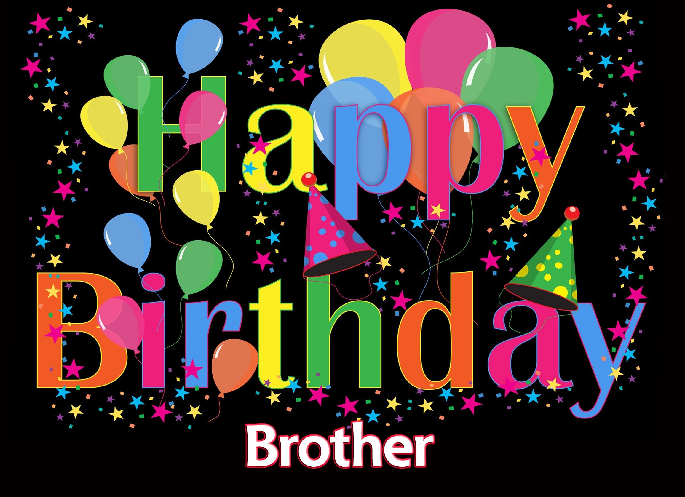 Happy Birthday 'Brother' Greeting Card
