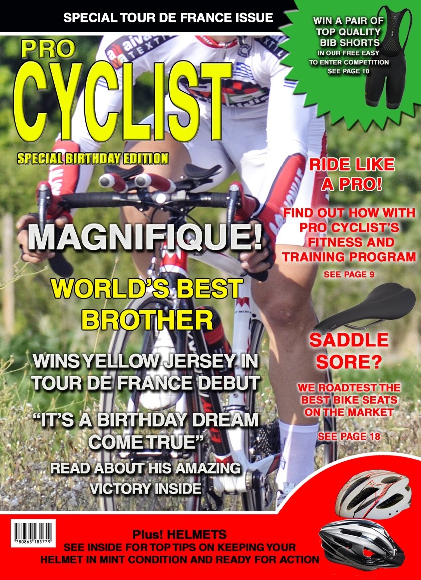 Cyclist/Cycling Brother Birthday Card Magazine Spoof
