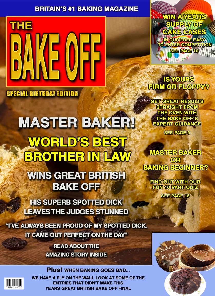 Mens Bake Off 'Brother in Law' Magazine Spoof Birthday Greeting Card