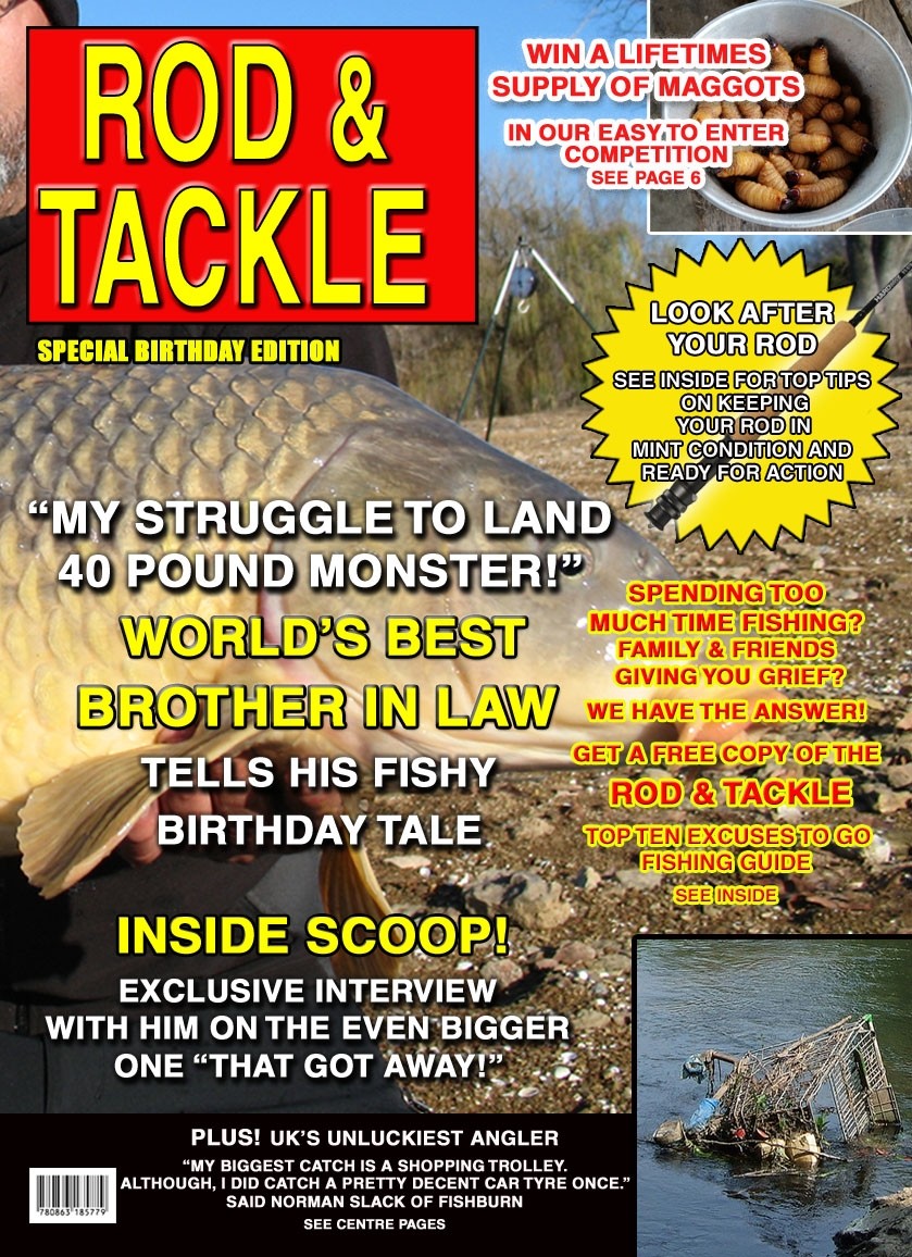 Fishing 'Brother in Law' Birthday Card Magazine Spoof