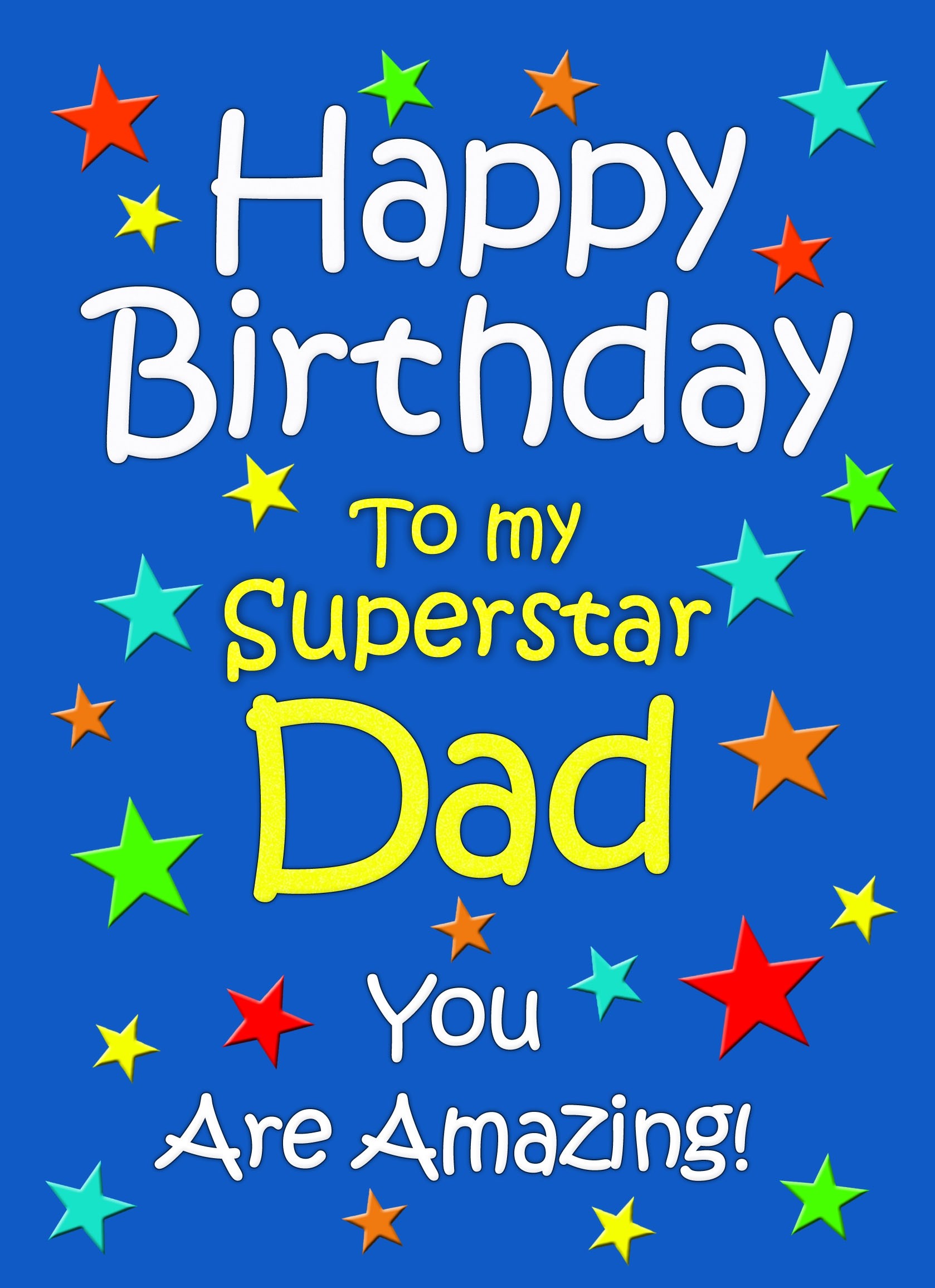 Dad Birthday Card (Blue)