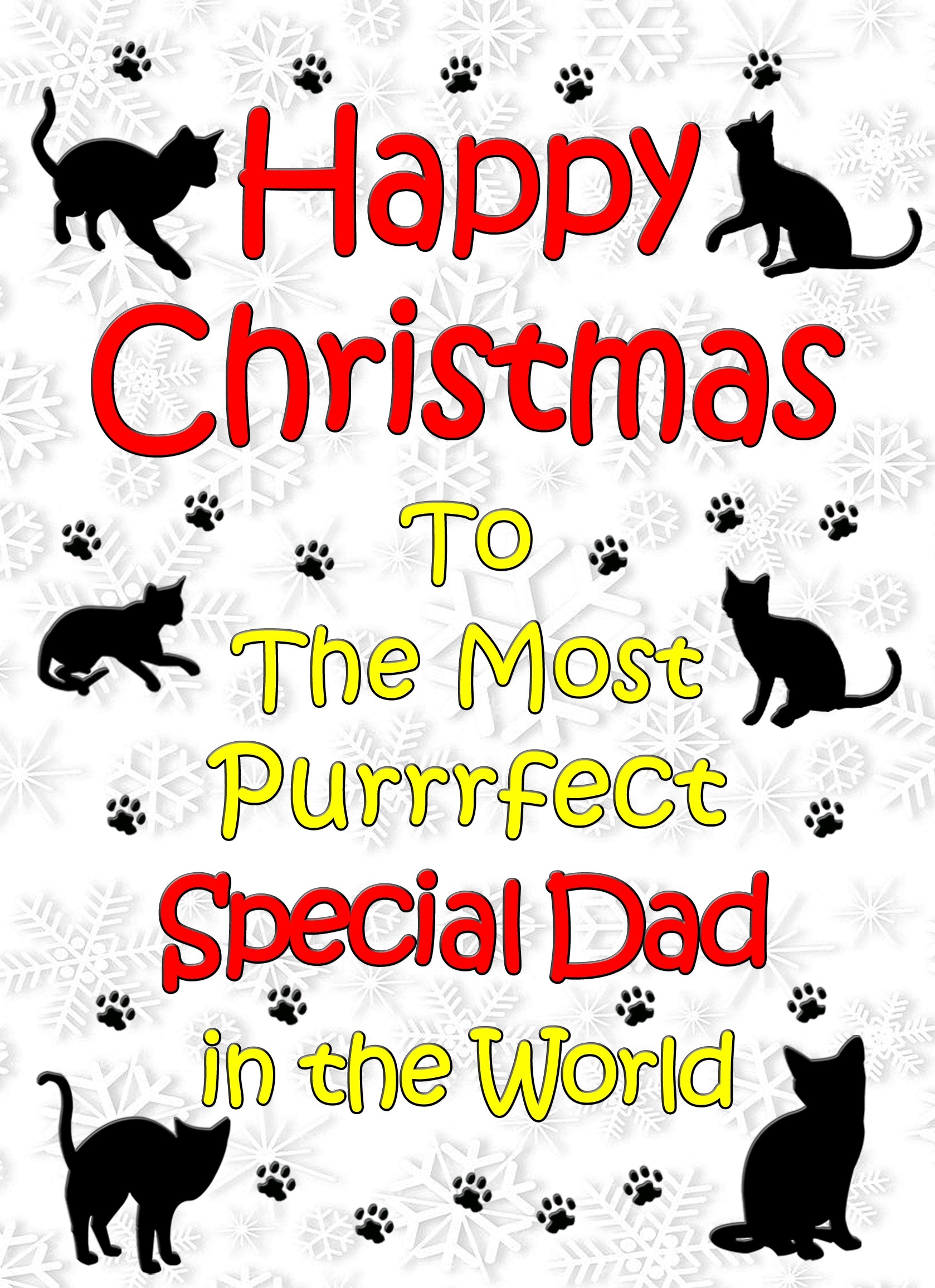 From The Cat Christmas Card (Special Dad, White)