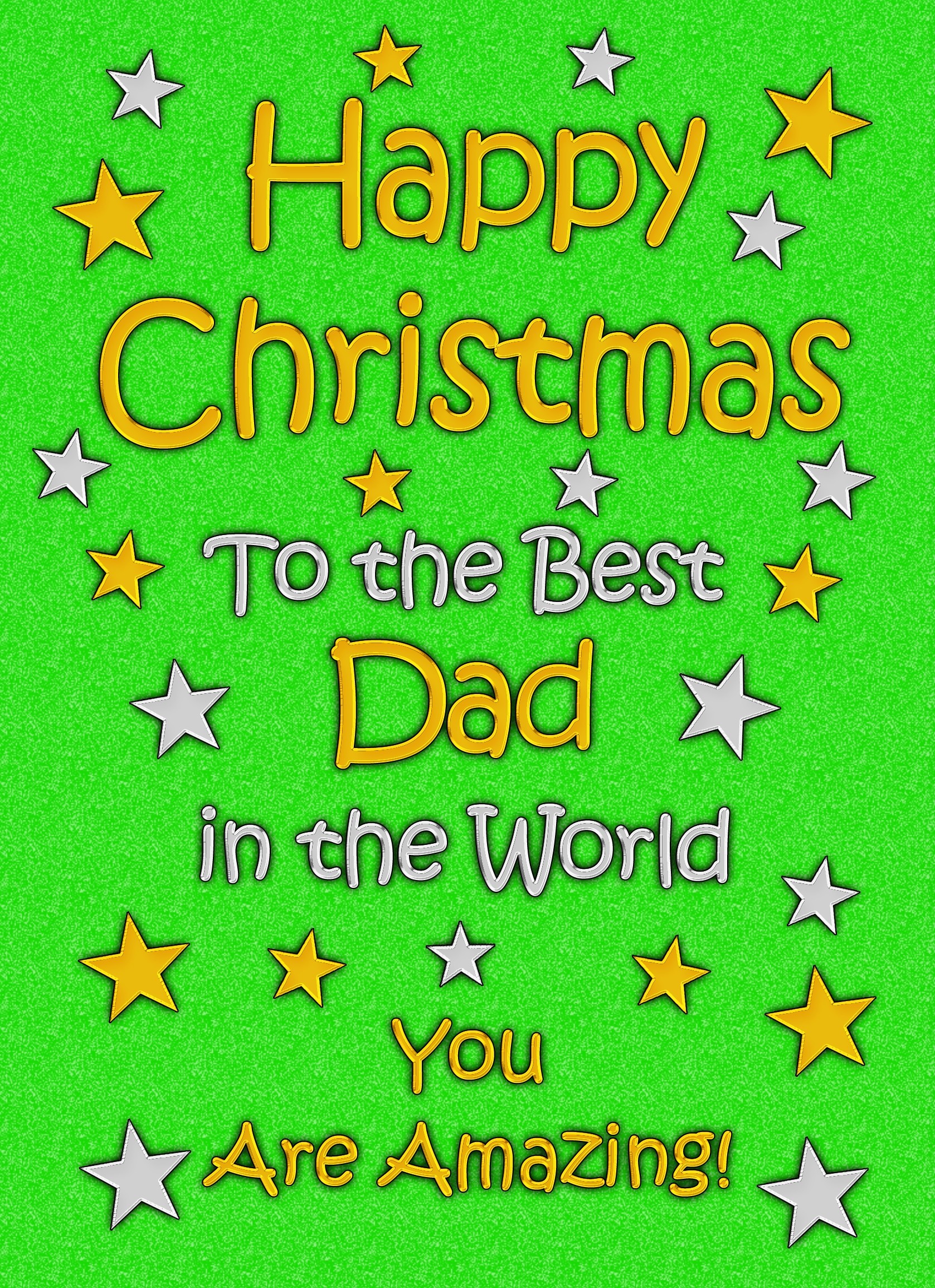 Dad Christmas Card (Green)