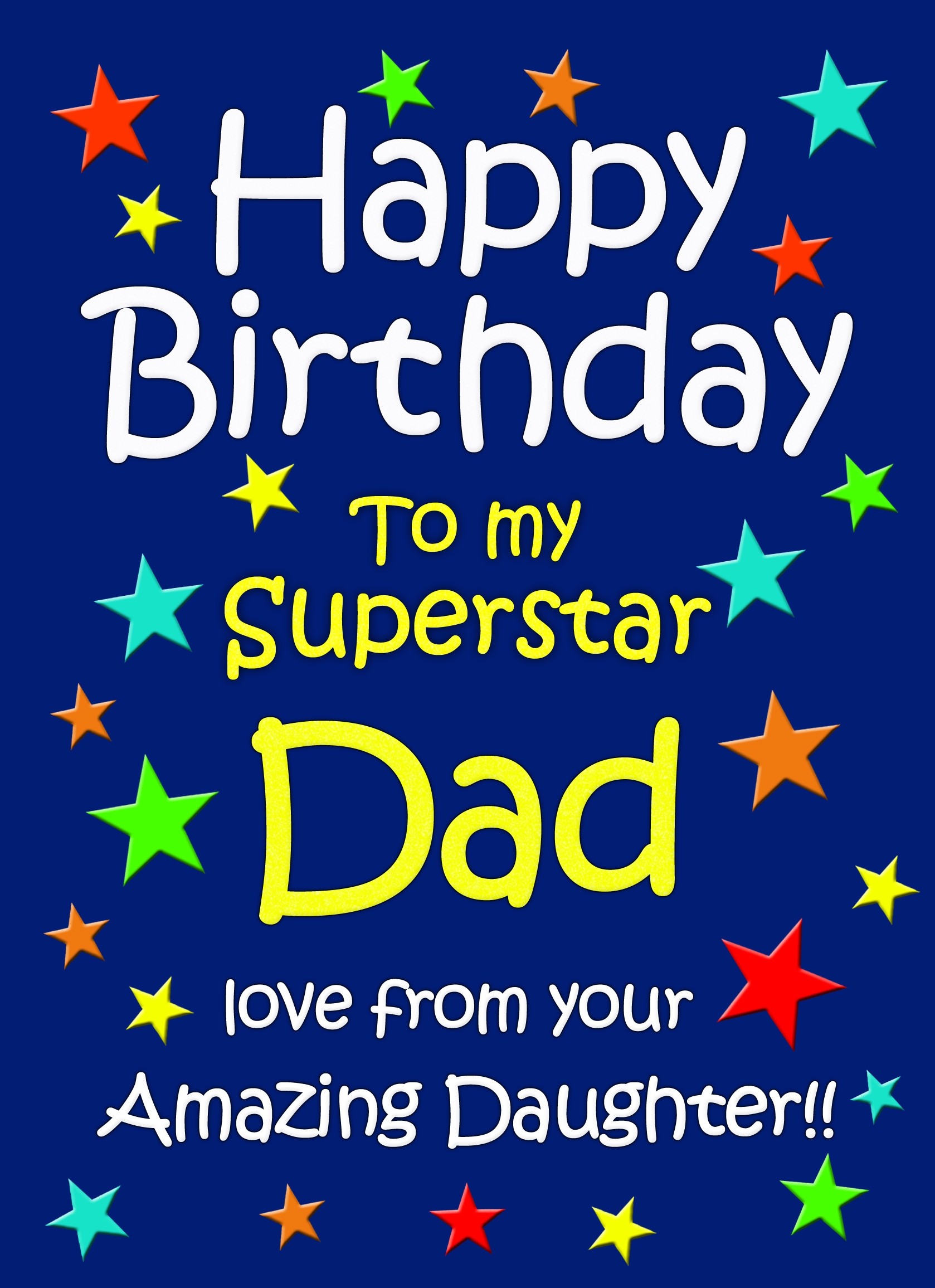 Dad Birthday Card from Daughter