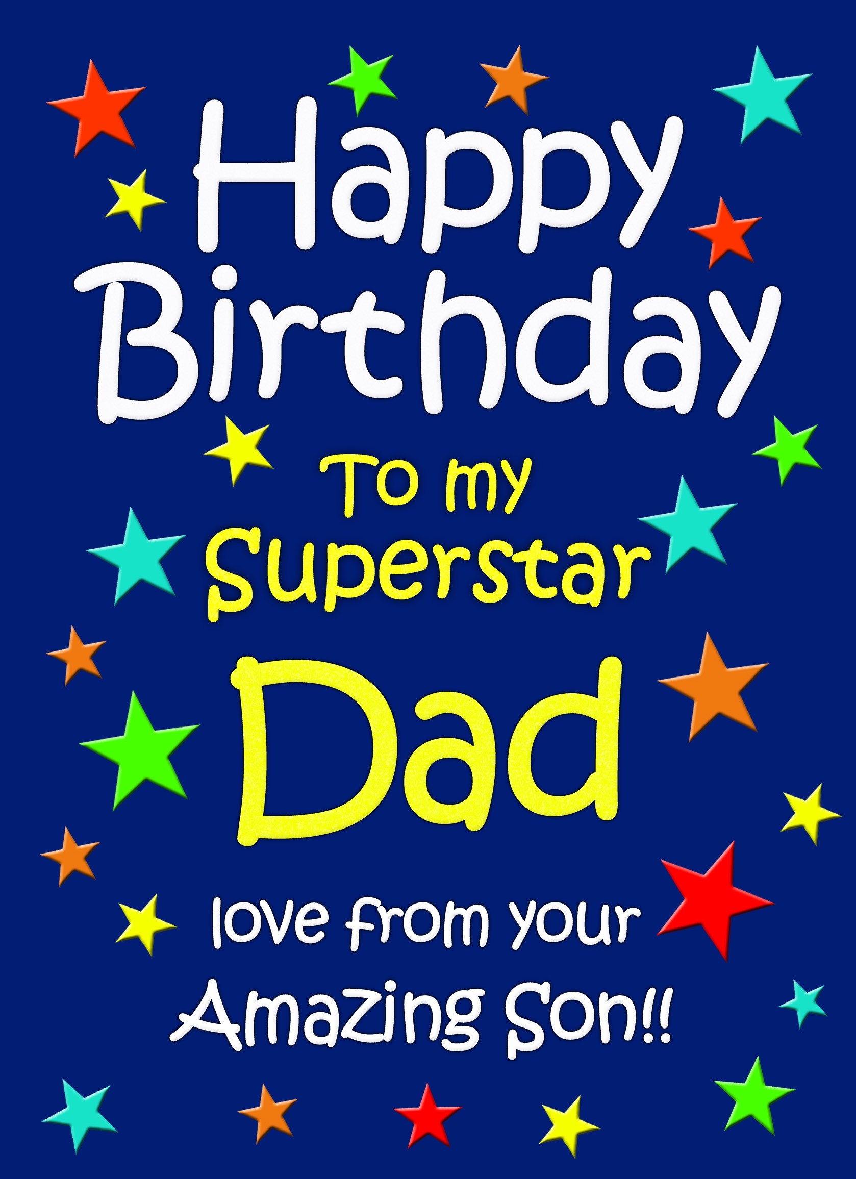 Dad Birthday Card from Son