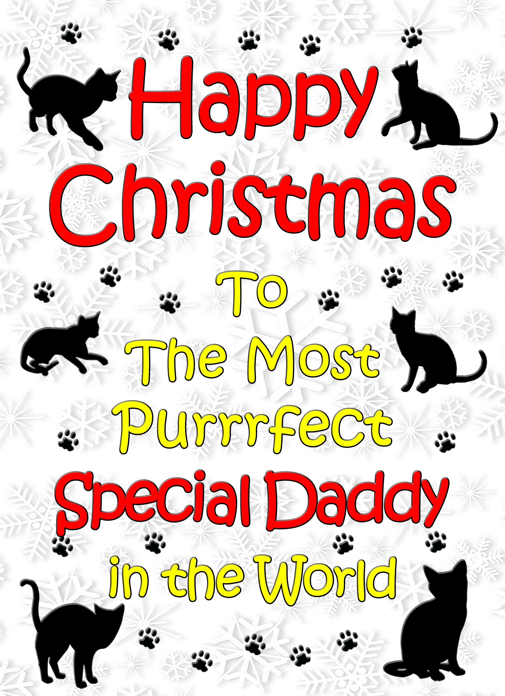 From The Cat Christmas Card (Special Daddy, White)