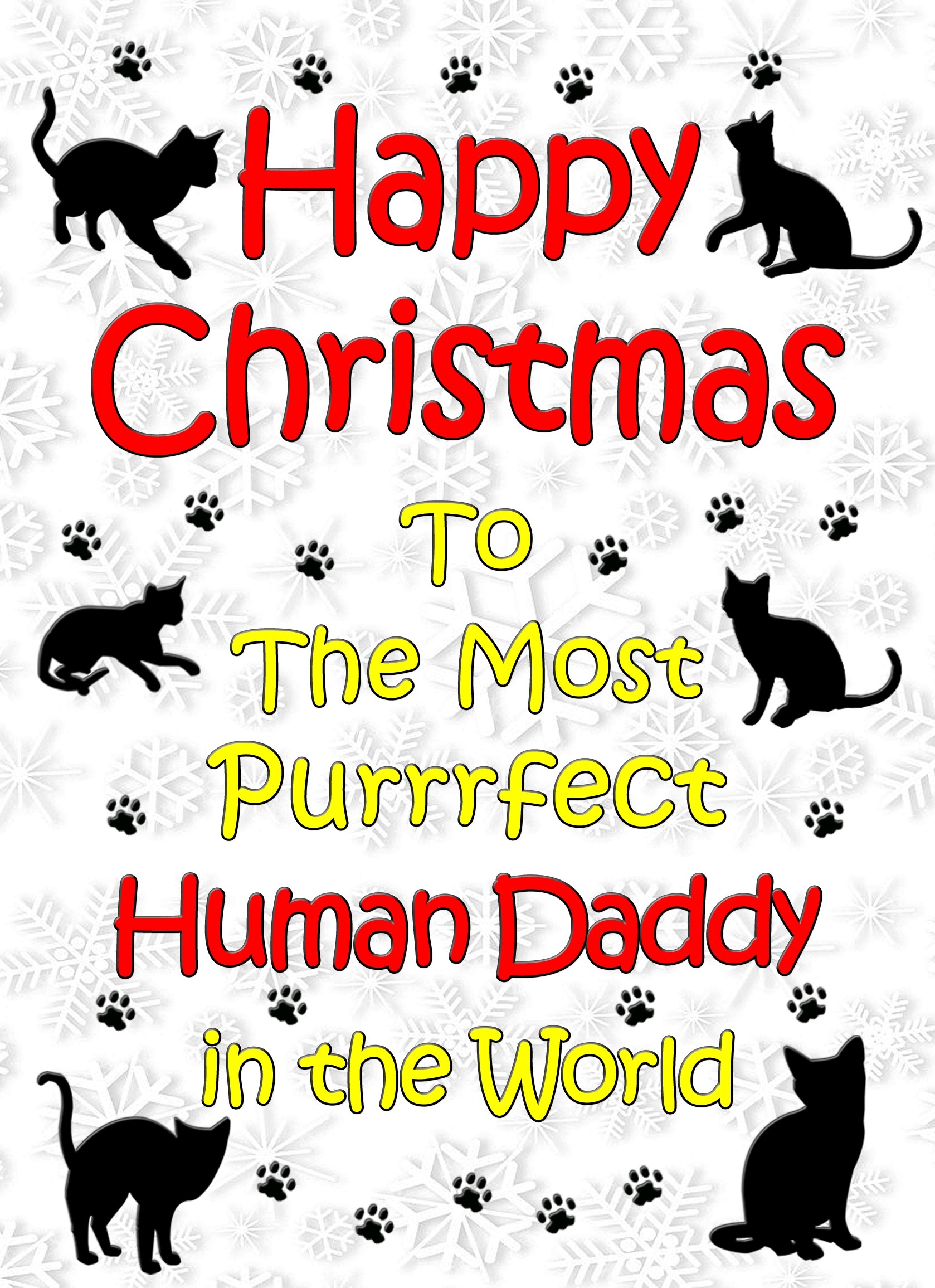 From The Cat Christmas Card (Human Daddy, White)