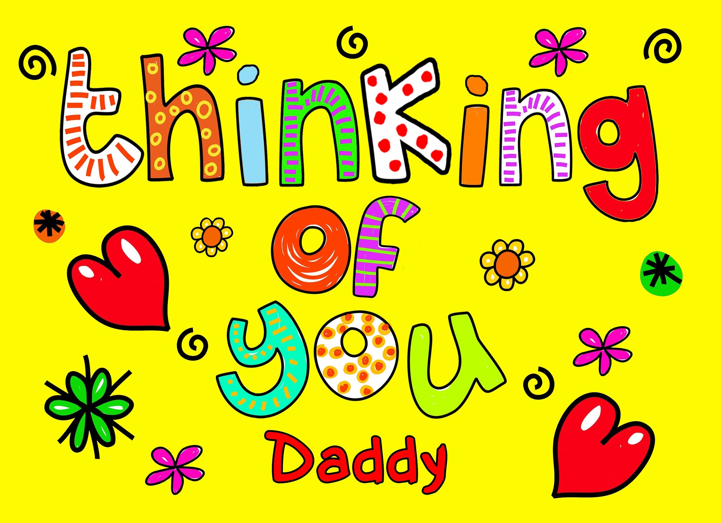 Thinking of You 'Daddy' Greeting Card