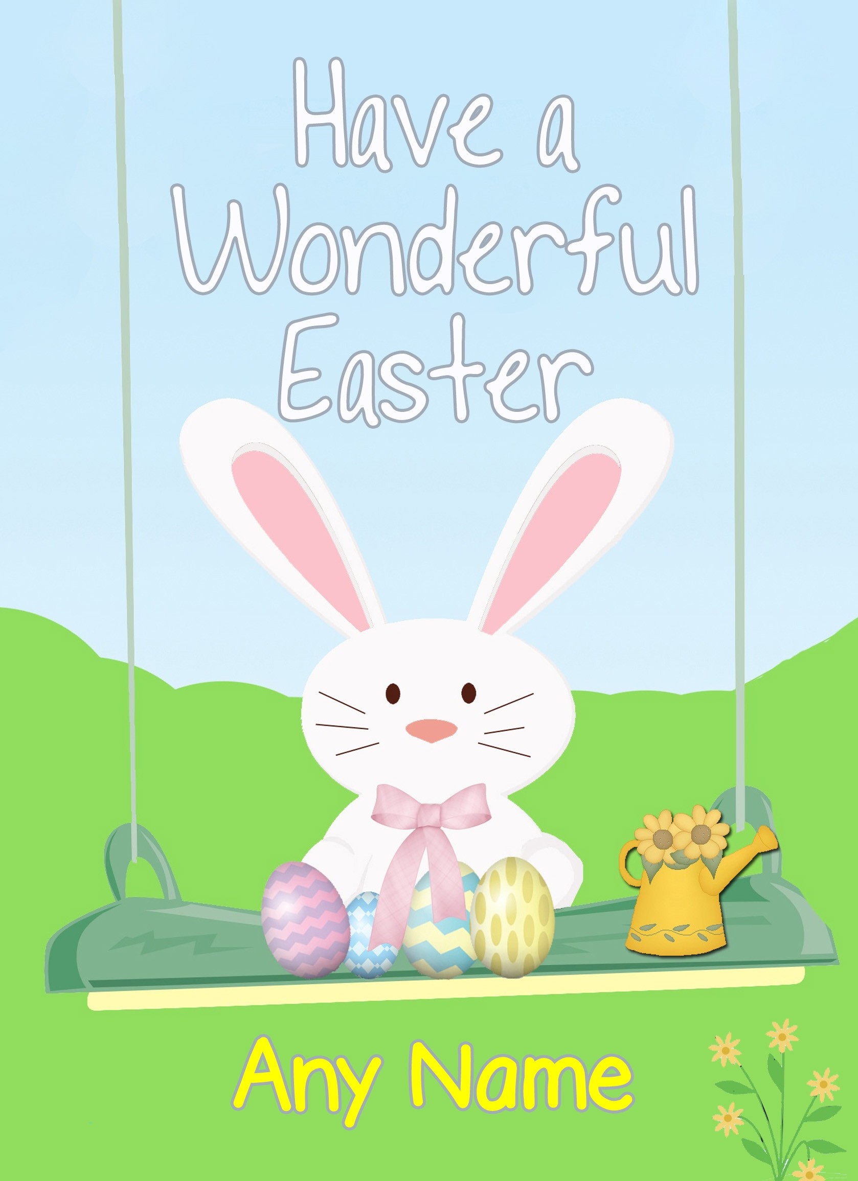 Personalised Easter Greeting Card