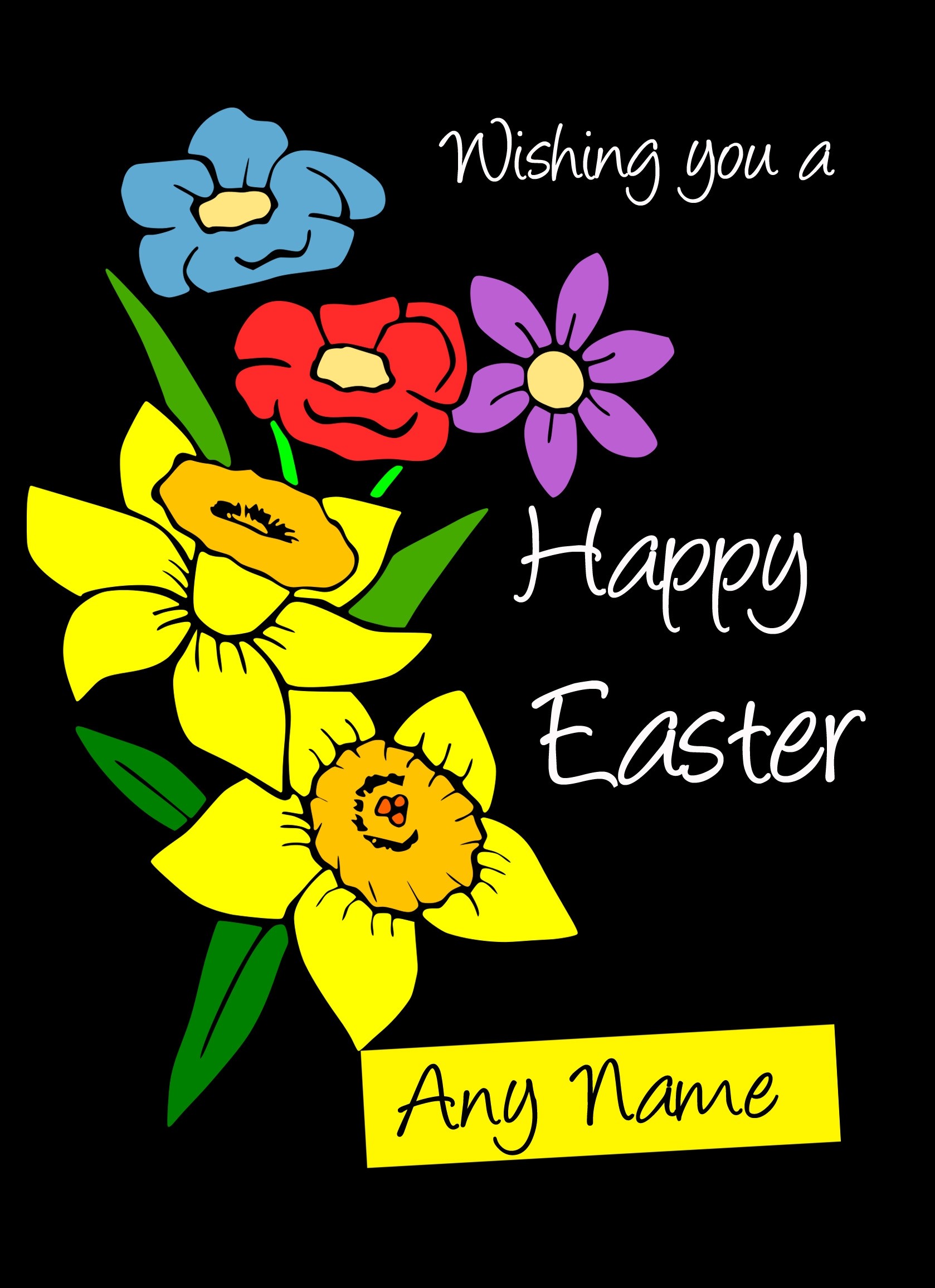 Personalised Easter Greeting Card