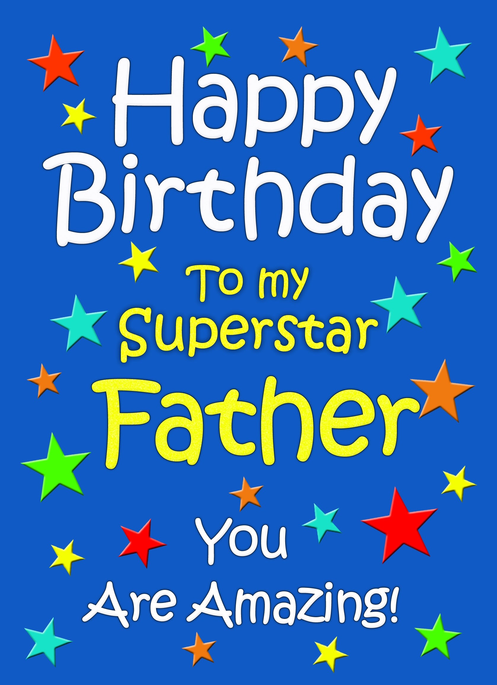 Father Birthday Card (Blue)