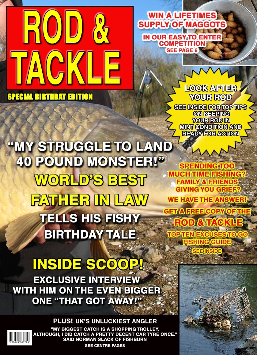 Fishing 'Father in Law' Birthday Card Magazine Spoof