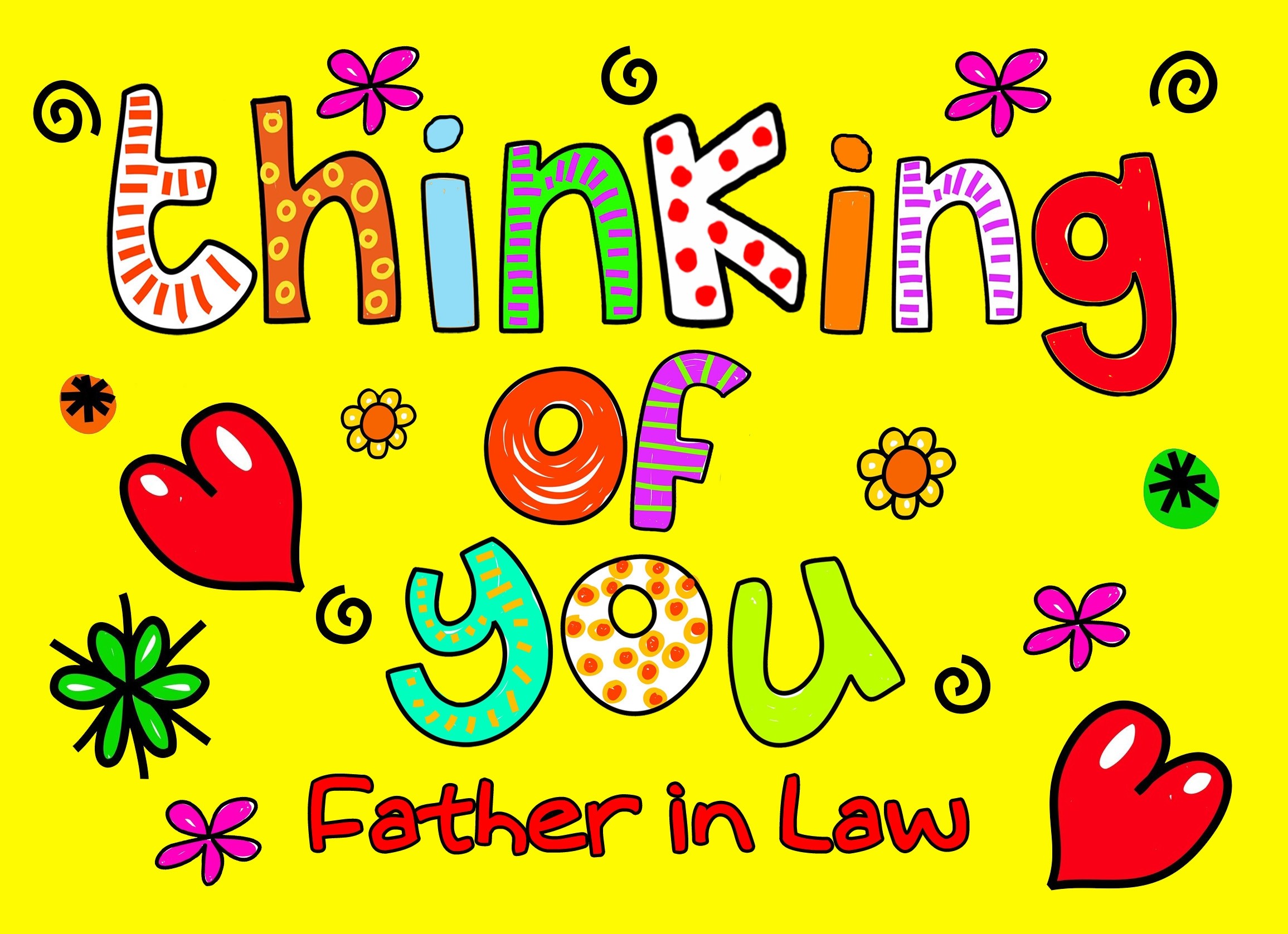 Thinking of You 'Father in Law' Greeting Card