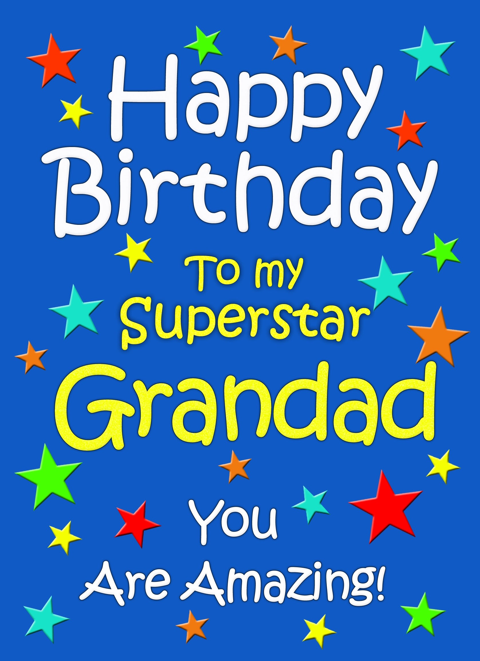 Grandad Birthday Card (Blue)