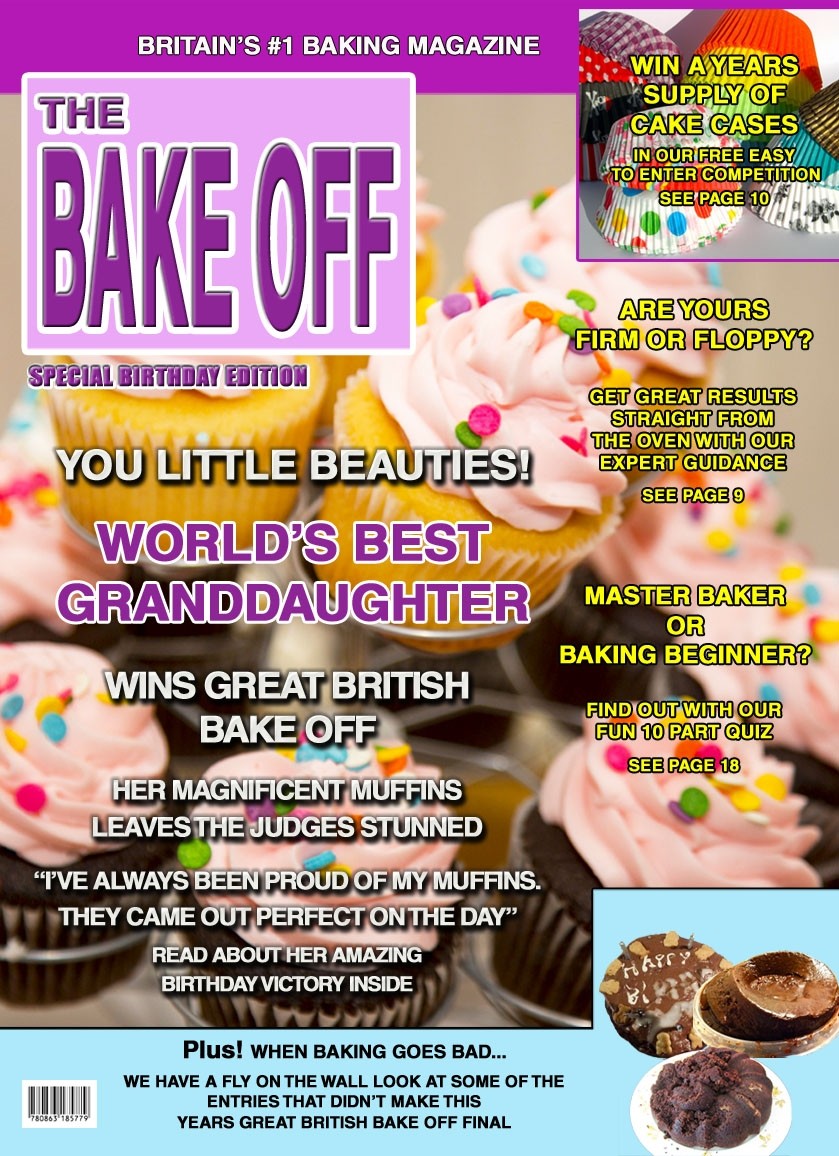 Bake Off Granddaughter Birthday Card Magazine Spoof