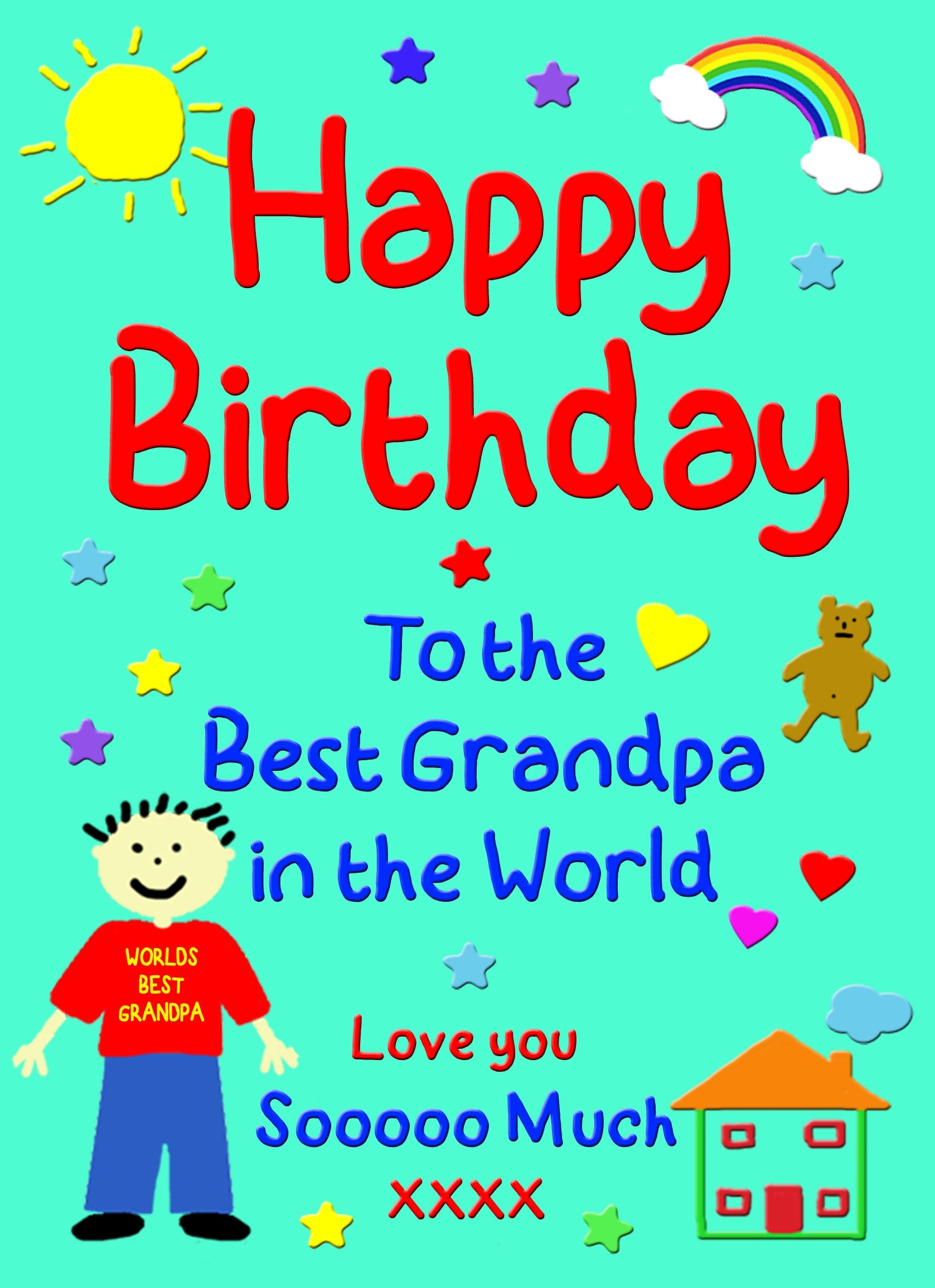 from The Kids Birthday Card (Grandpa, Green)
