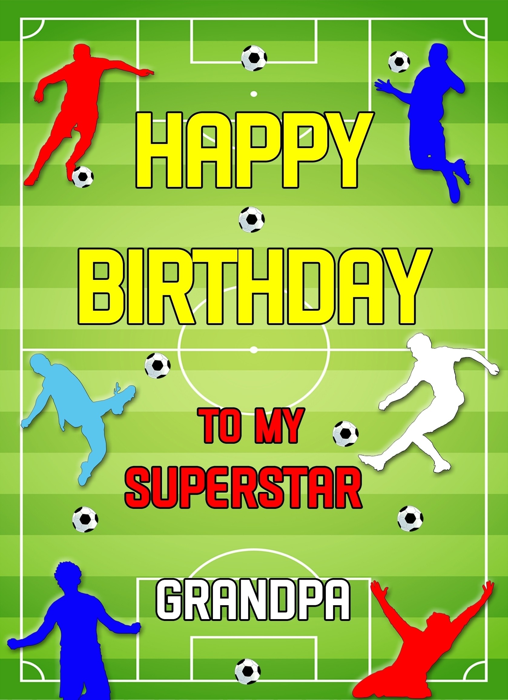 Football Birthday Card For Grandpa