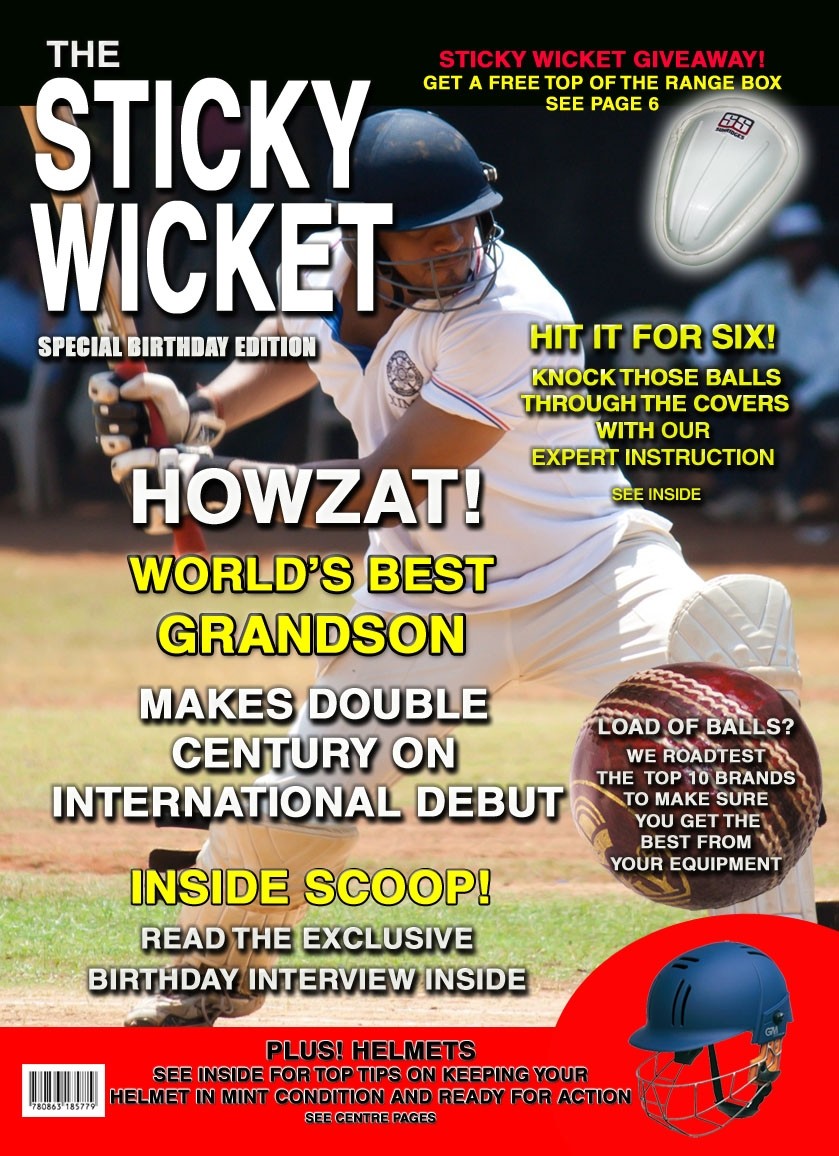 Cricket Grandson Birthday Card Magazine Spoof