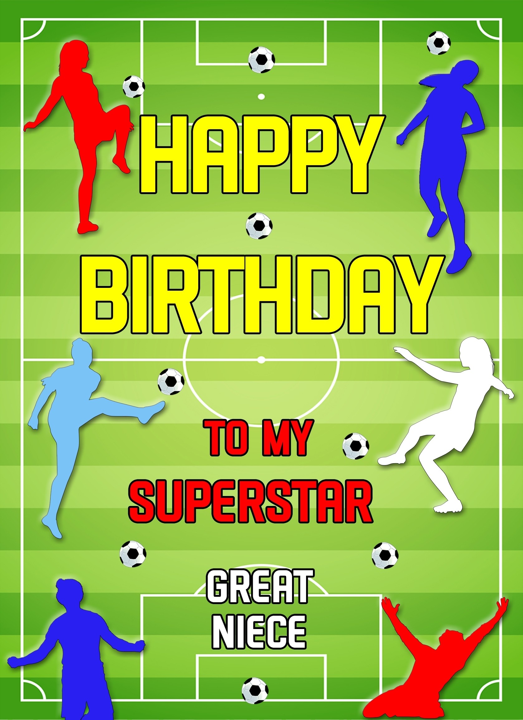 Football Birthday Card For Great Niece
