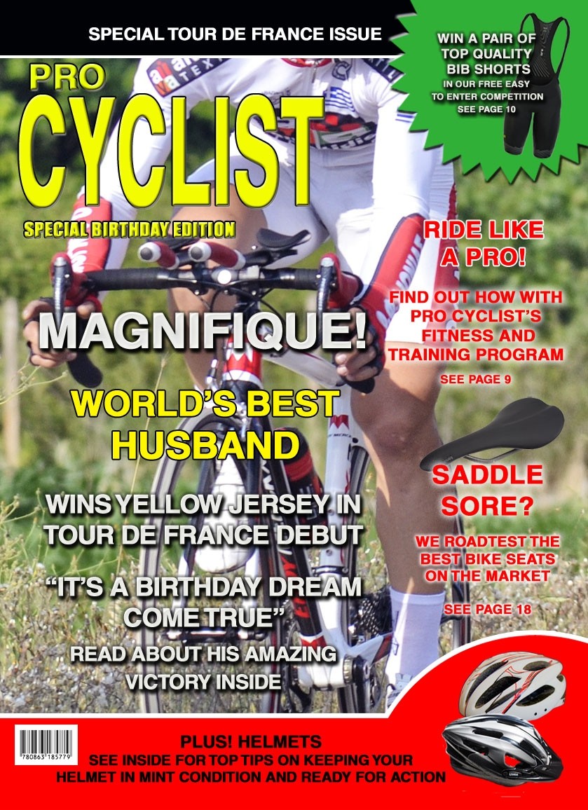 Cyclist/Cycling Husband Birthday Card Magazine Spoof