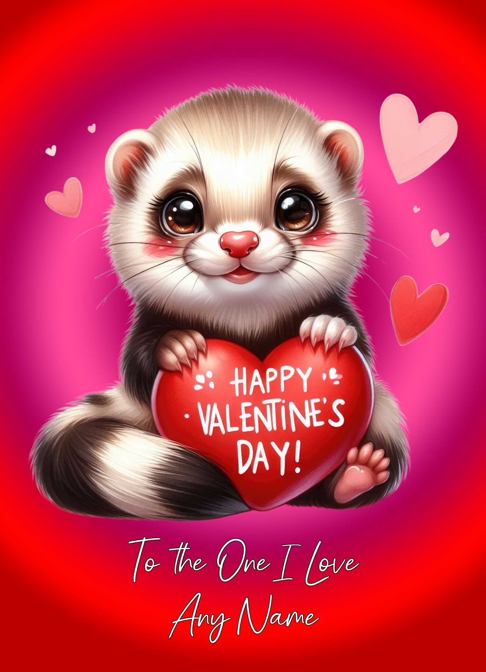 Personalised Valentines Day Card for One I Love (Meerkat)
