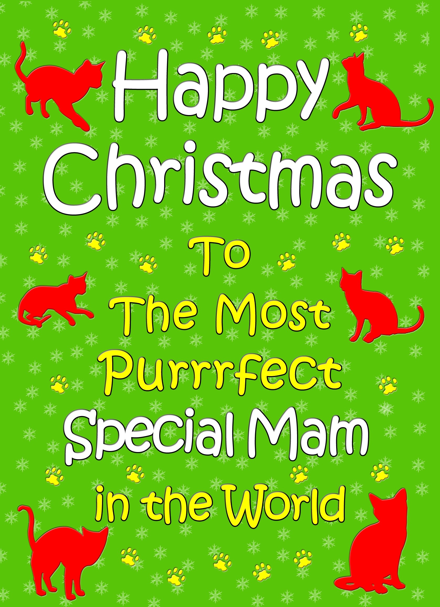 From The Cat Christmas Card (Special Mam, Green)