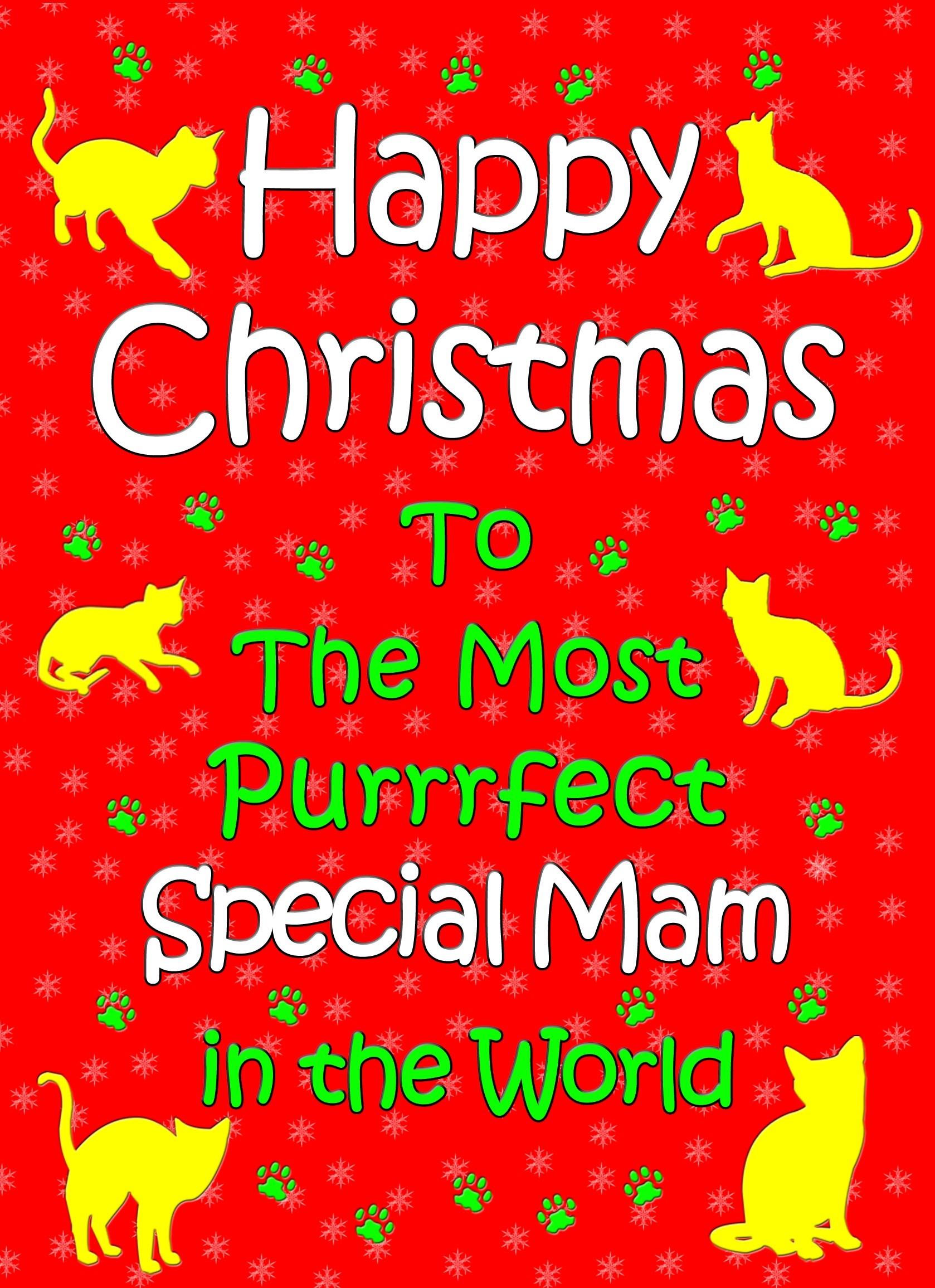 From The Cat Christmas Card (Special Mam, Red)