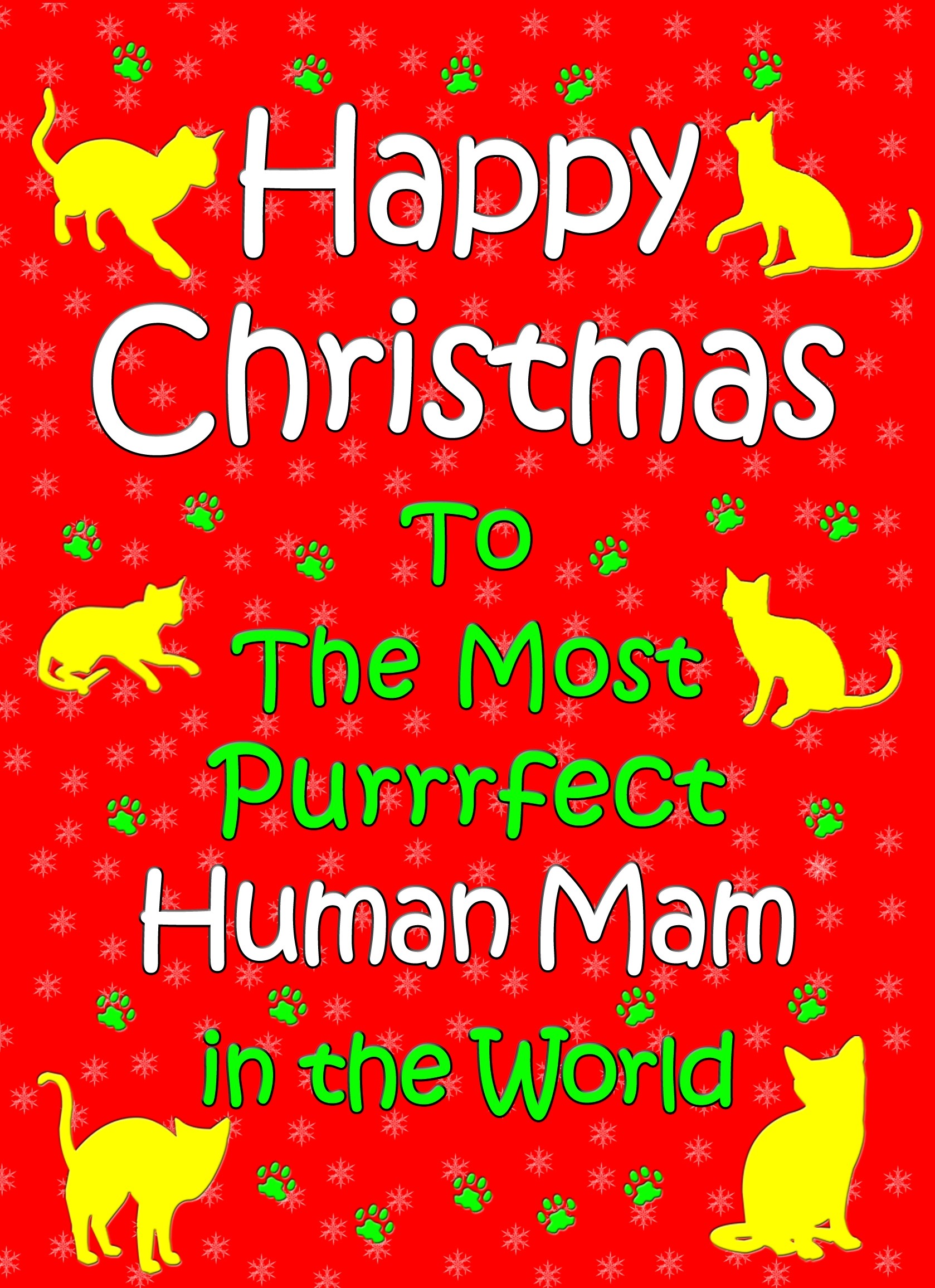 From The Cat Christmas Card (Human Mam, Red)