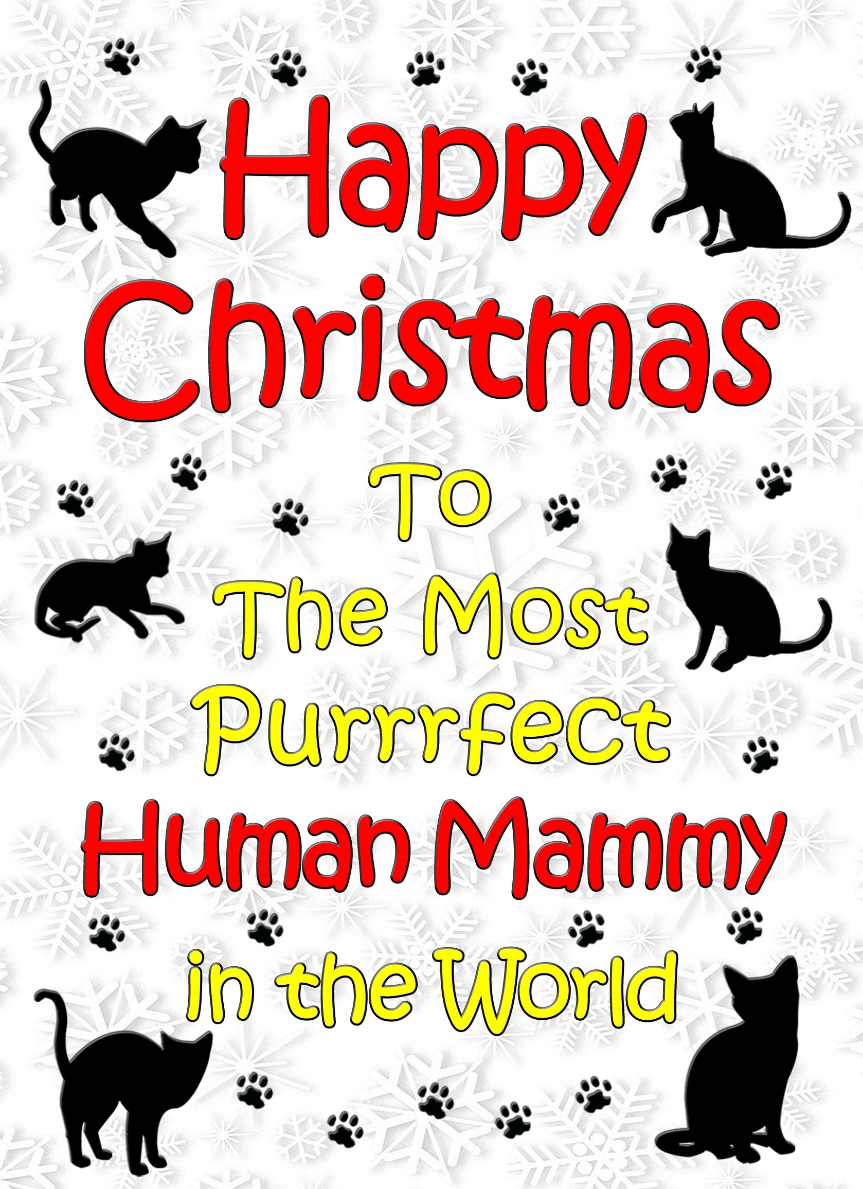From The Cat Christmas Card (Human Mammy, White)