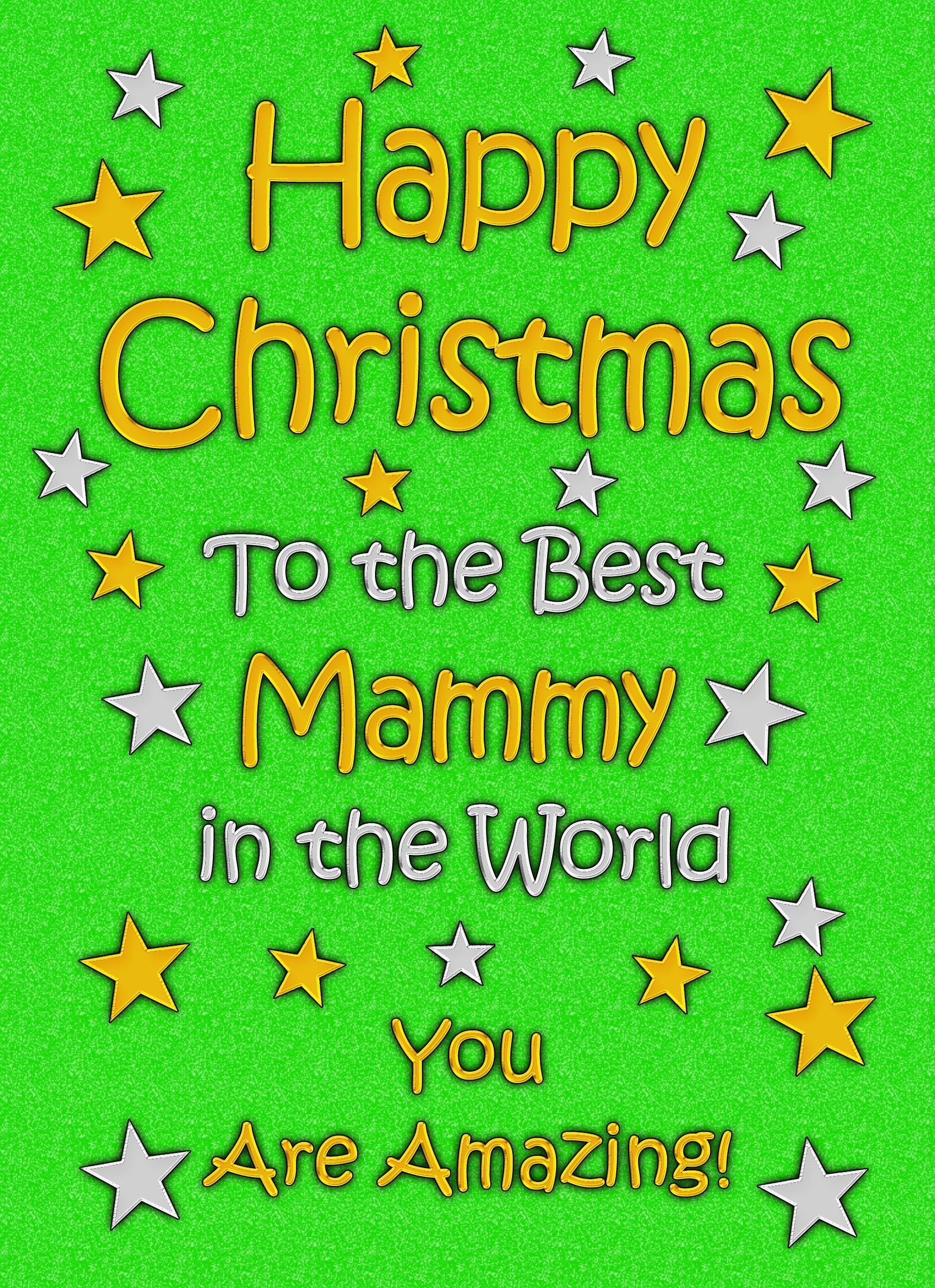 Mammy Christmas Card (Green)