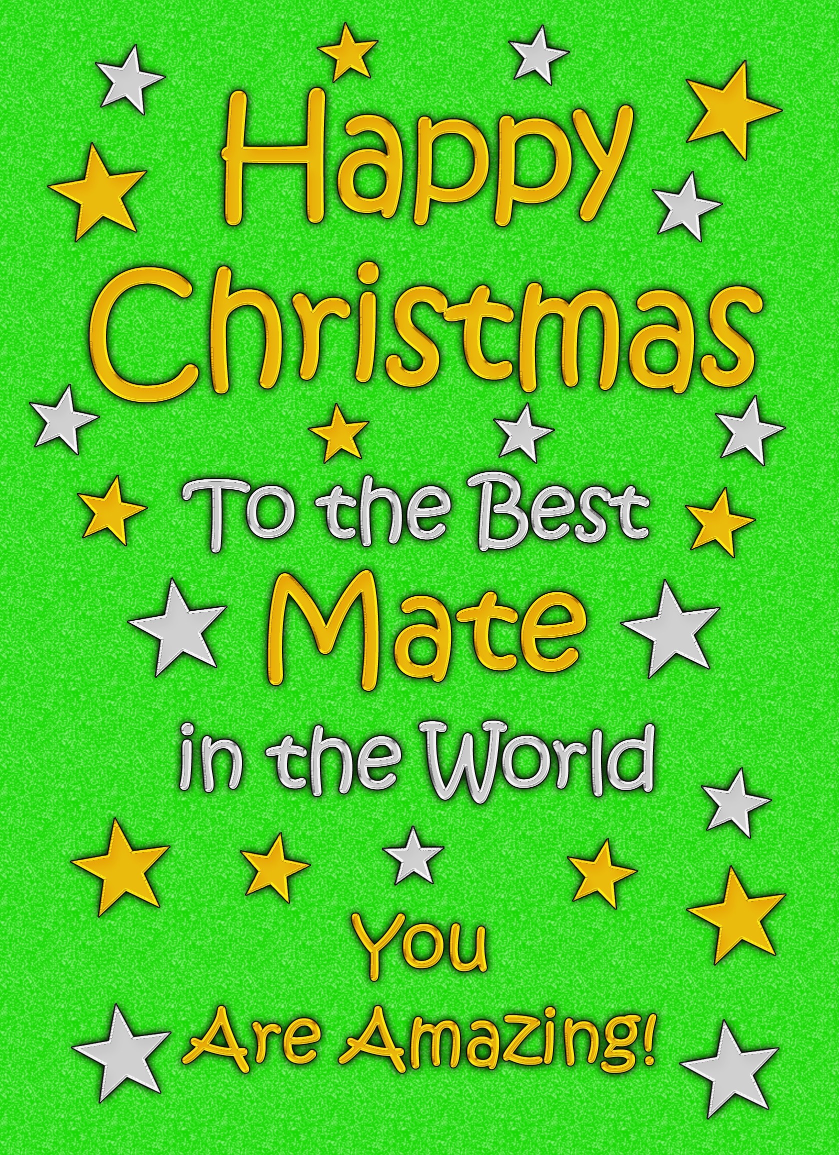 Mate Christmas Card (Green)