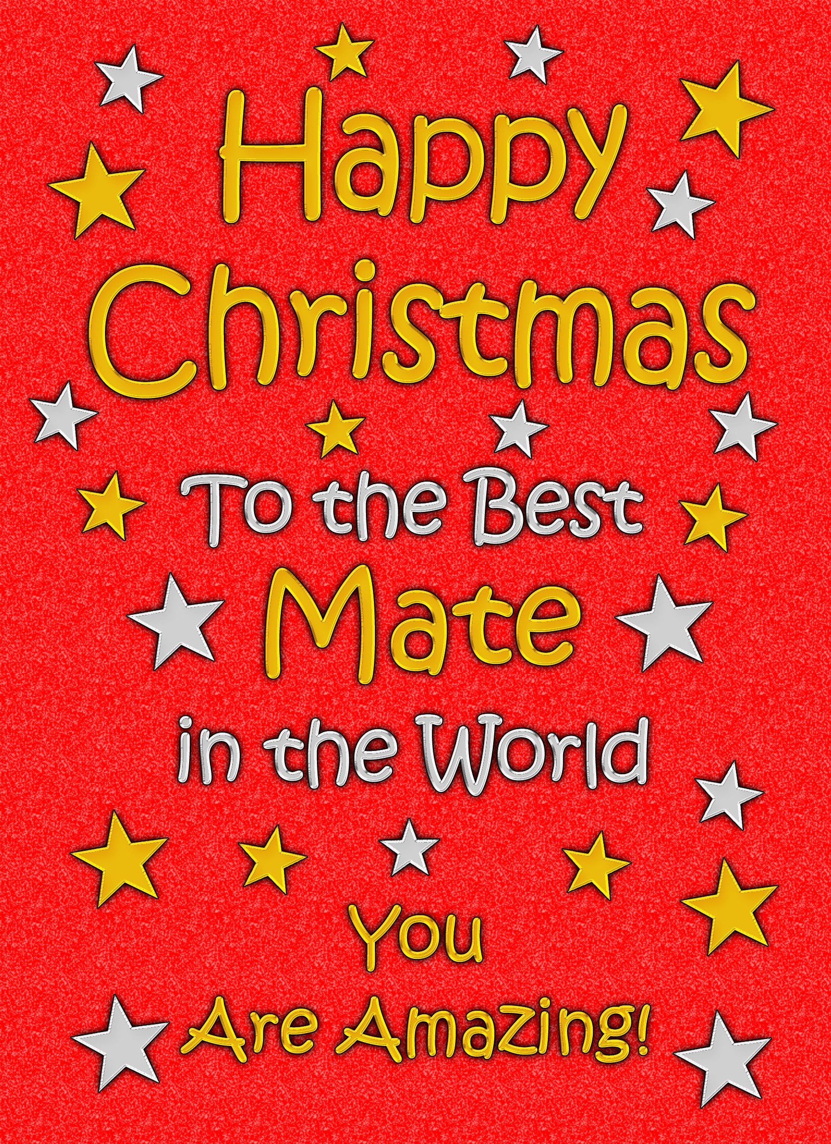 Mate Christmas Card (Red)