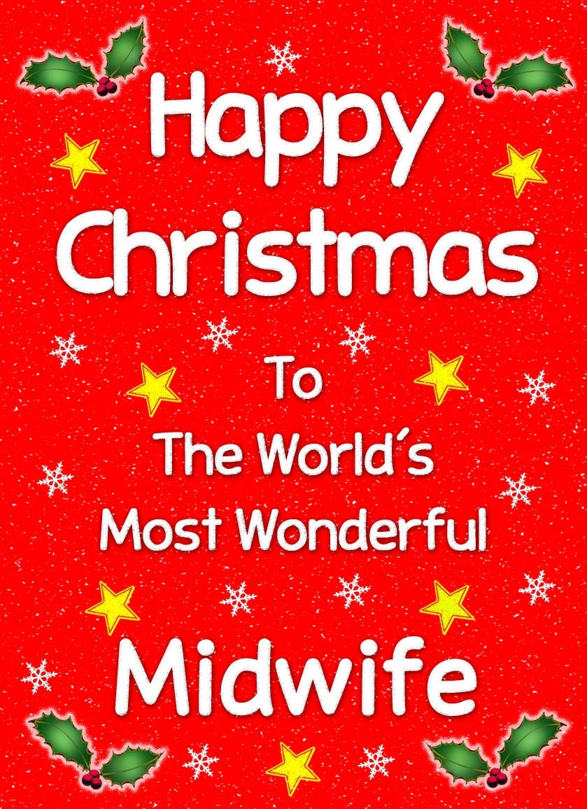 Christmas Greeting Card 'Midwife'