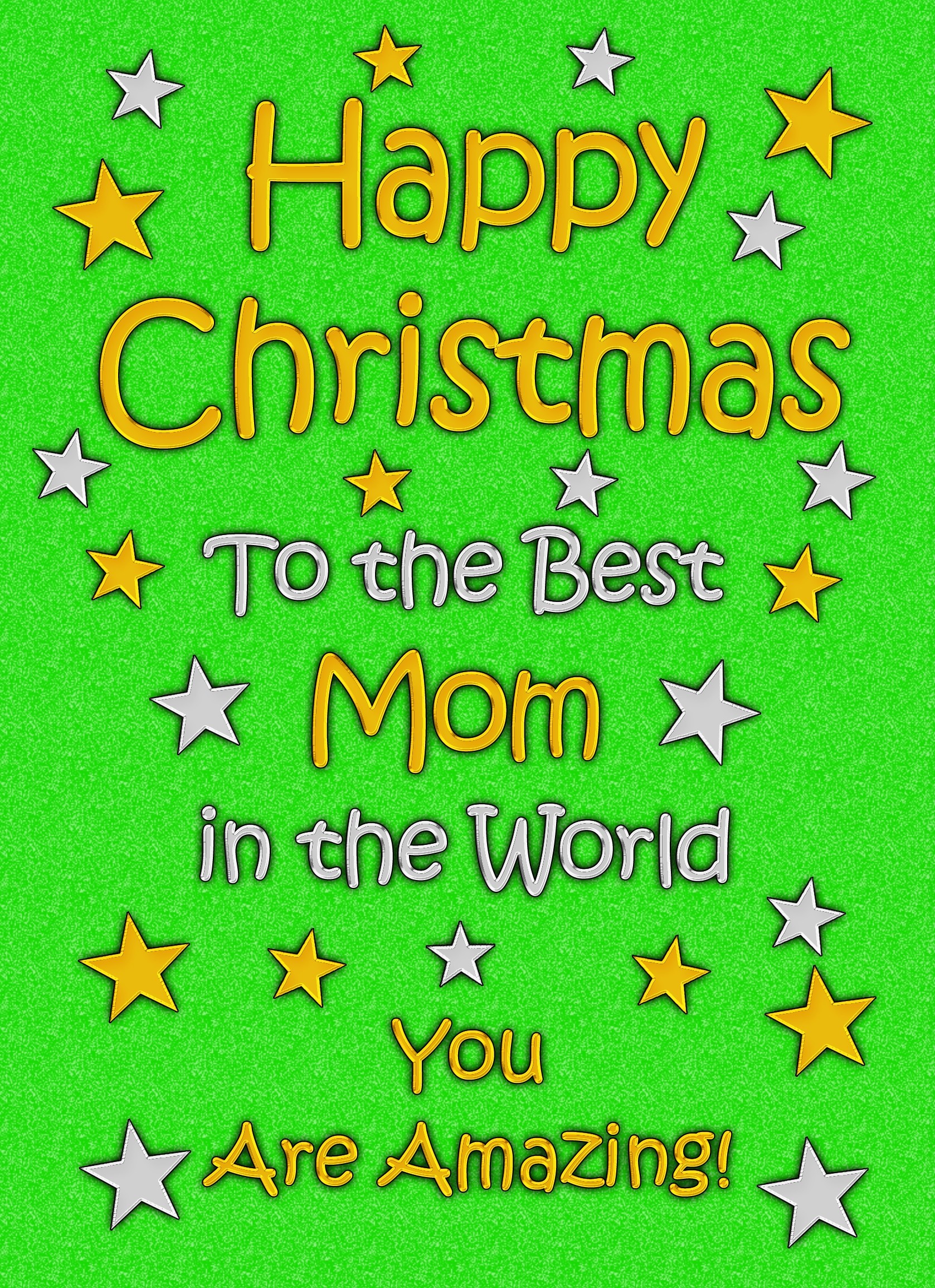 Mom Christmas Card (Green)