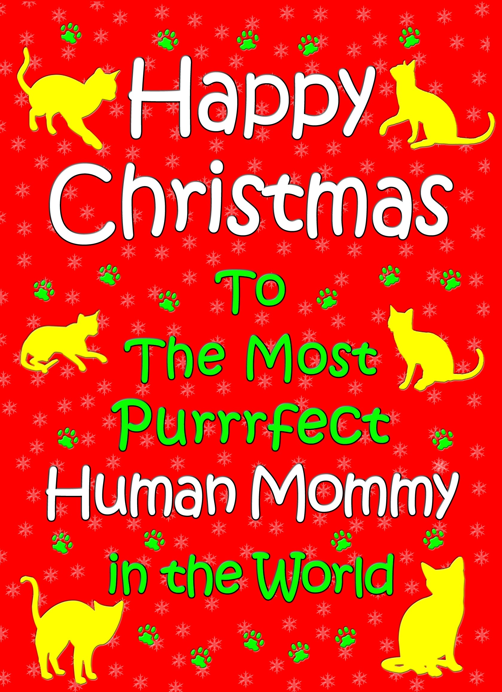 From The Cat Christmas Card (Human Mommy, Red)