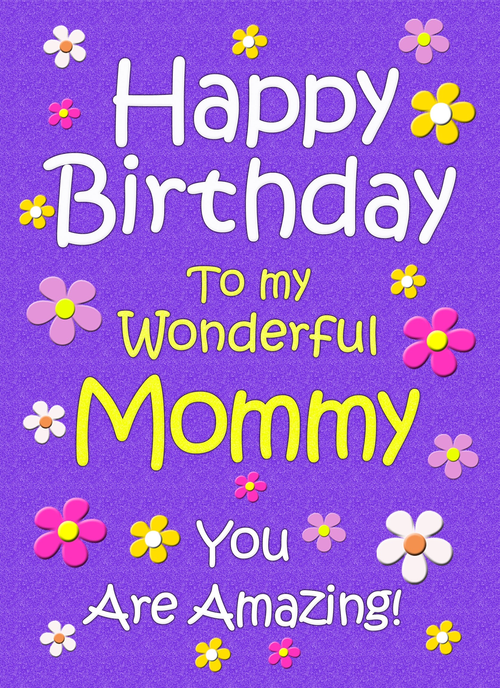 Mommy Birthday Card (Purple)