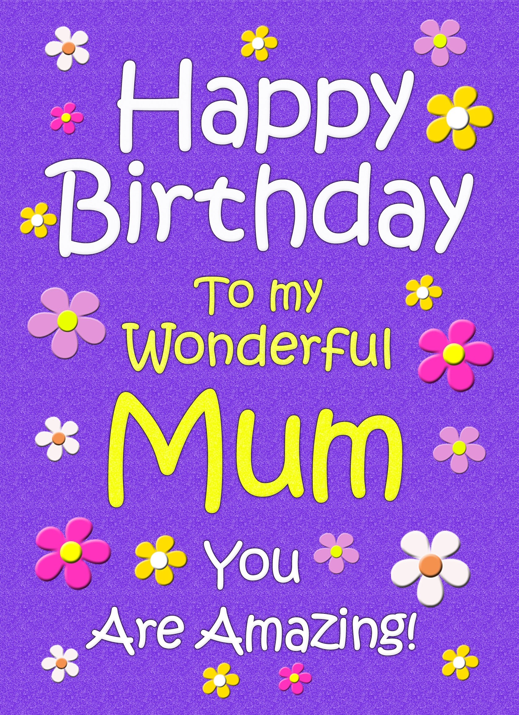 Mum Birthday Card (Purple)