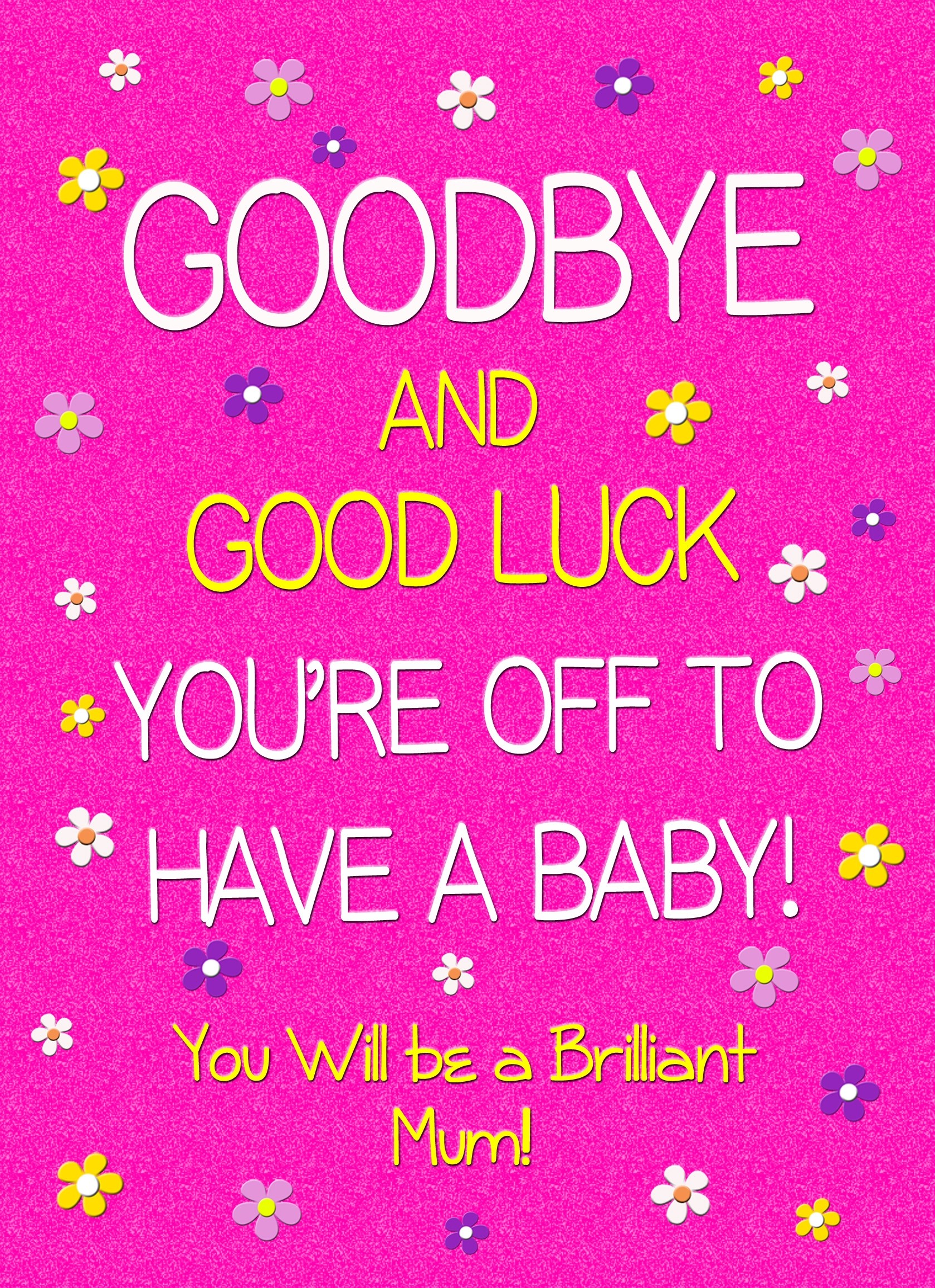 Maternity Leave Baby Pregnancy Expecting Card (Pink, Mum)
