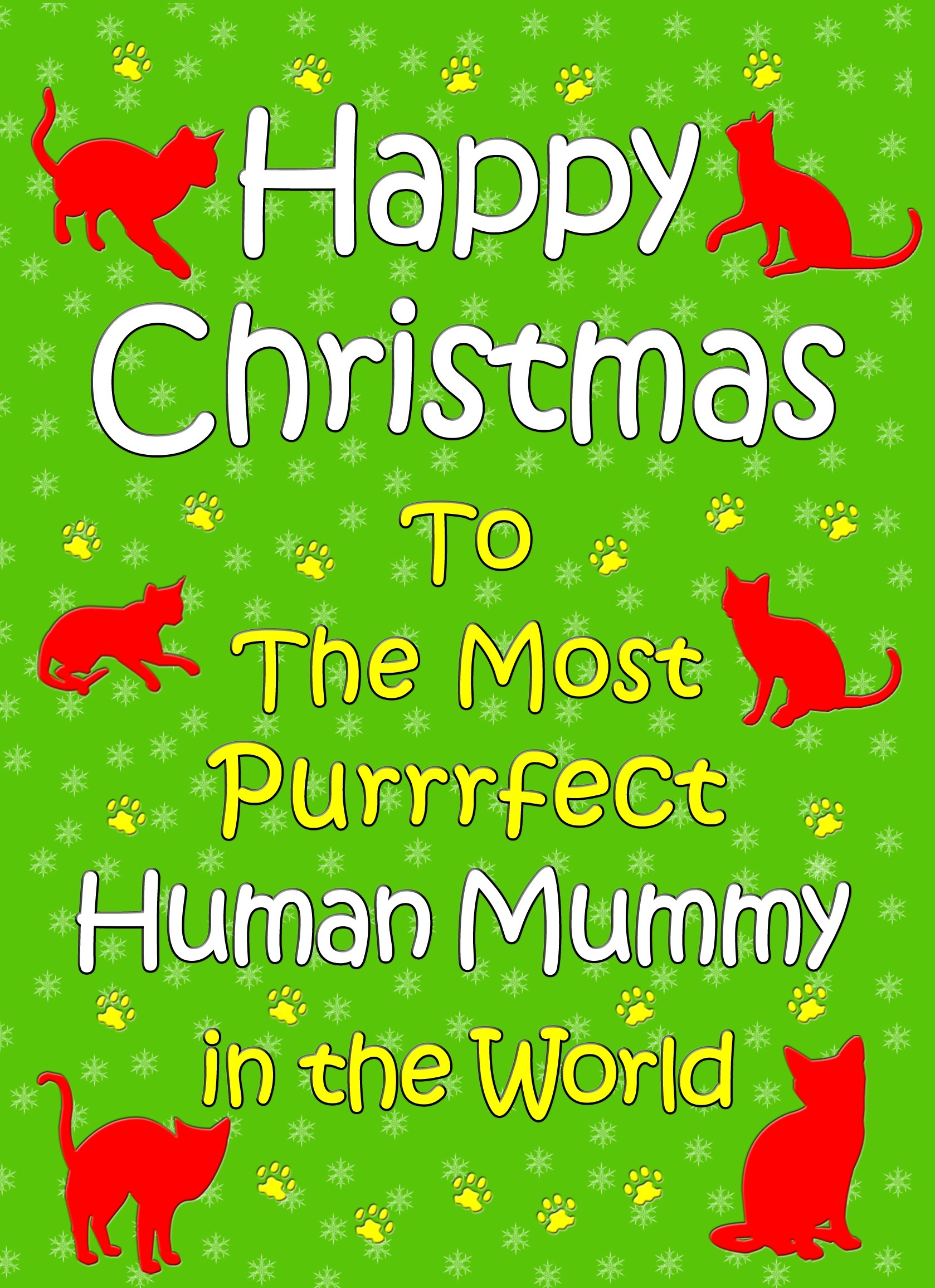 From The Cat Christmas Card (Human Mummy, Green)