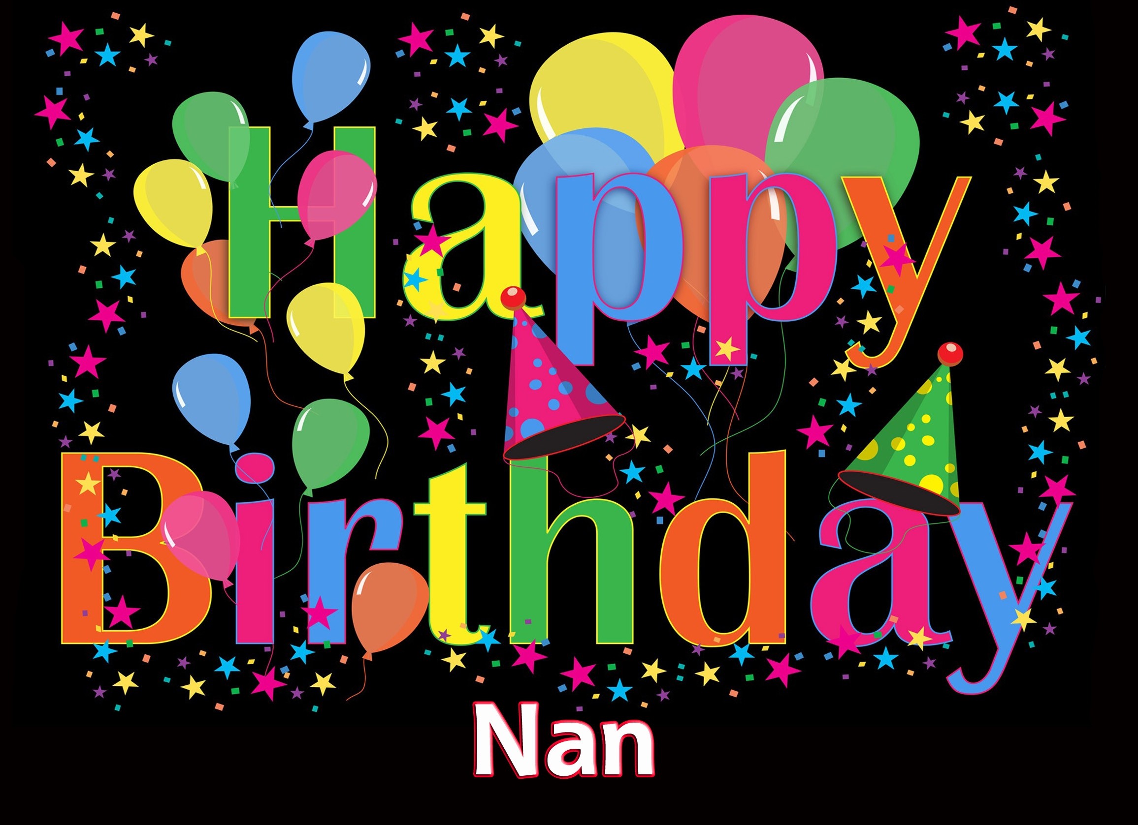 Happy Birthday 'Nan' Greeting Card