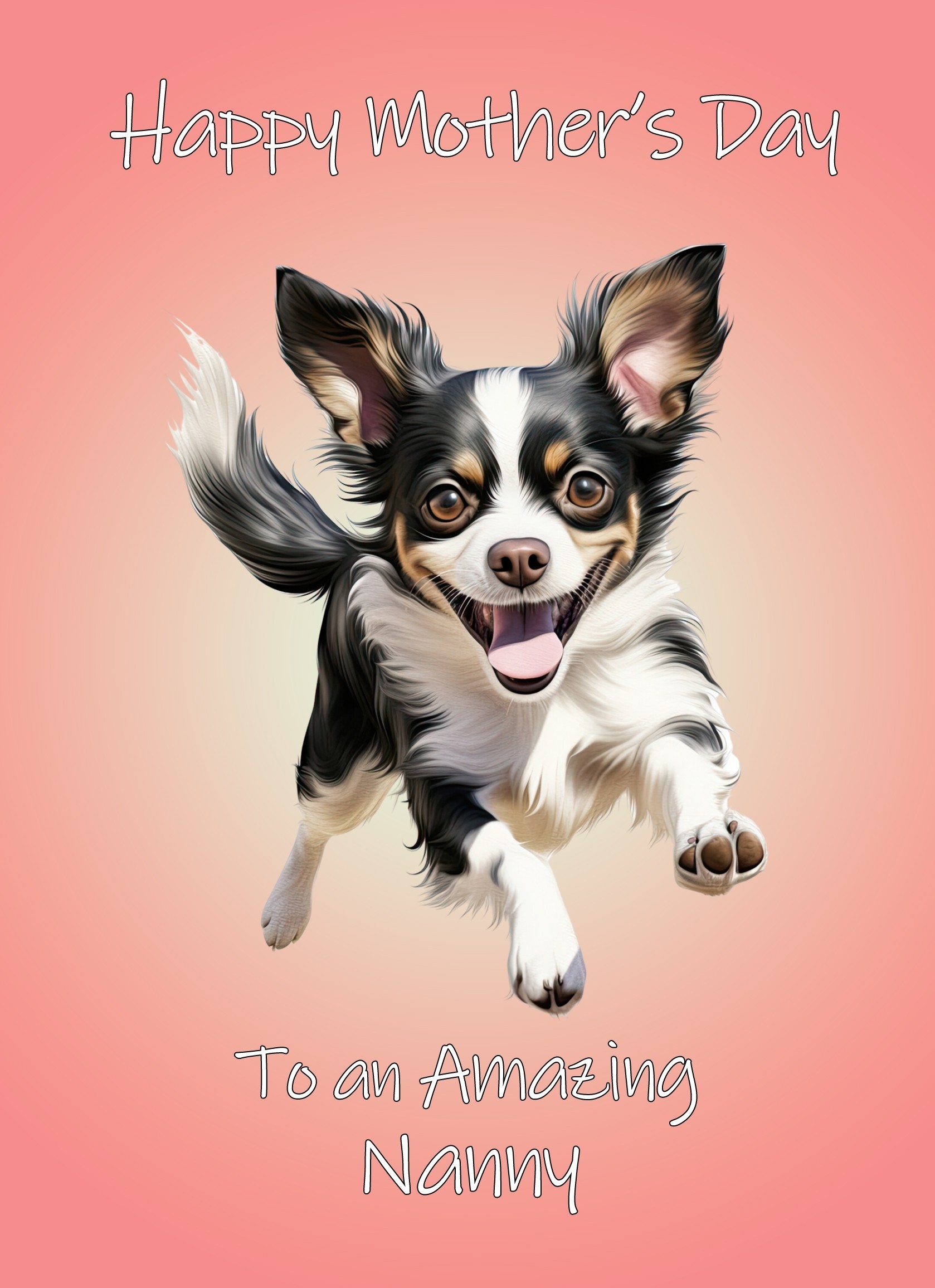 Chihuahua Dog Mothers Day Card For Nanny