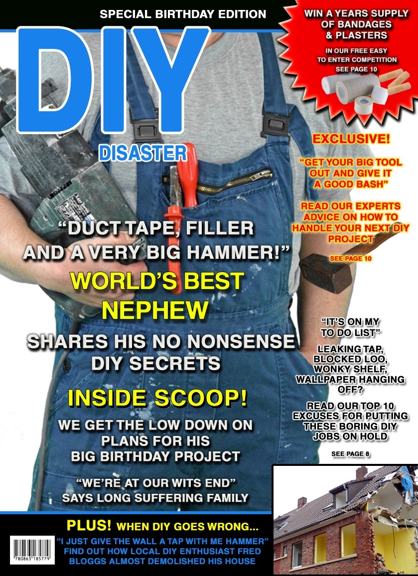 DIY Handyman Nephew Birthday Card Magazine Spoof