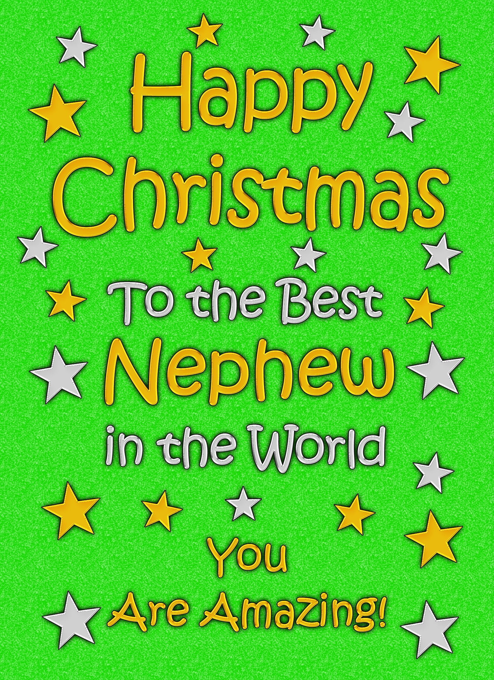 Nephew Christmas Card (Green)
