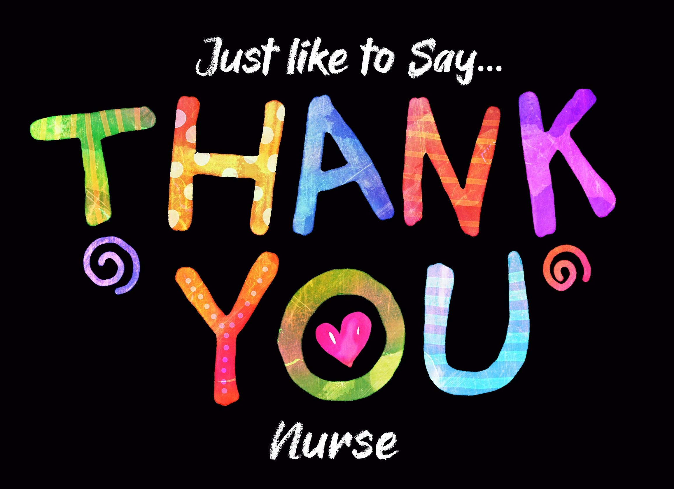 Thank You 'Nurse' Greeting Card